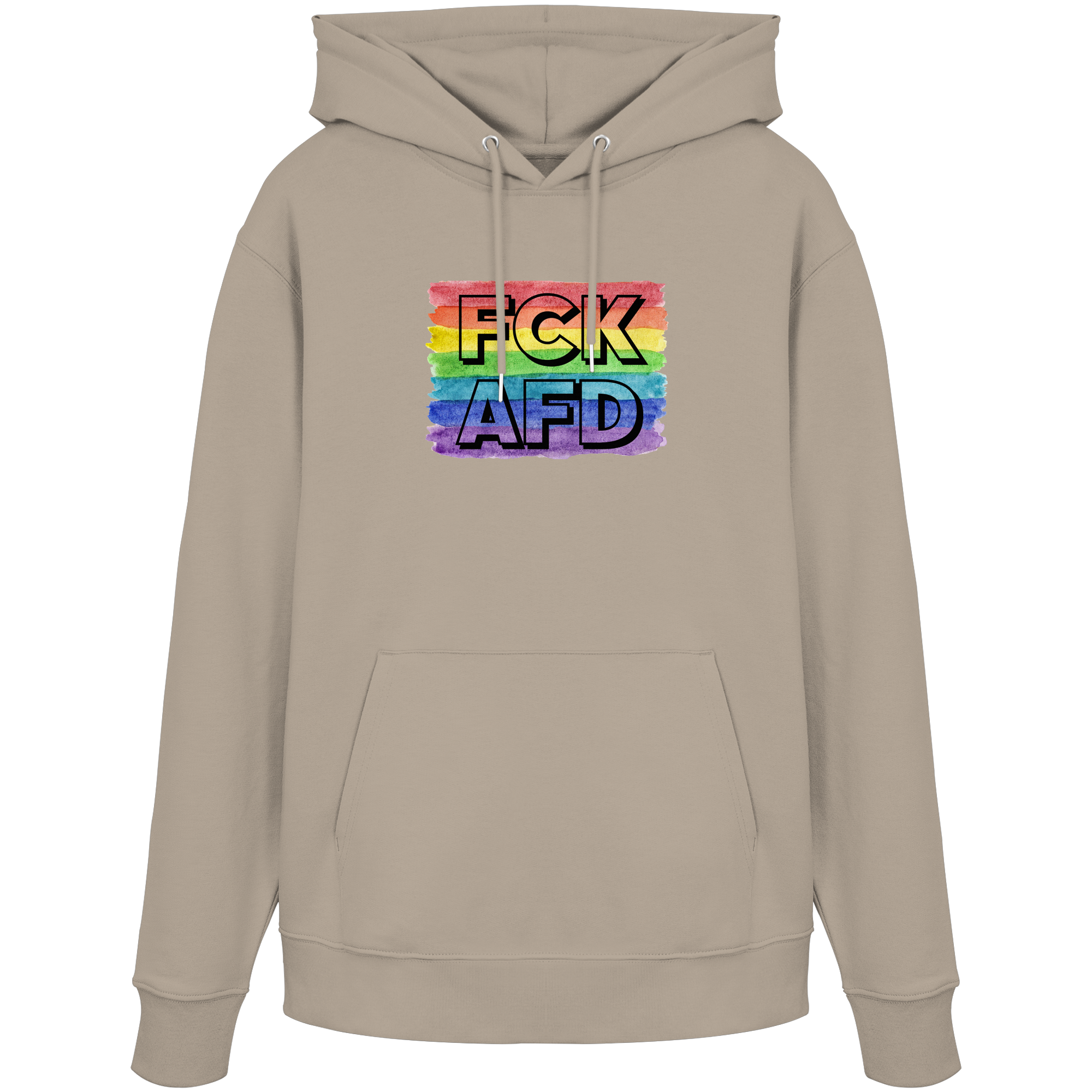 FCK AFD "Rainbow Resistance Edition" - Organic Hoodie