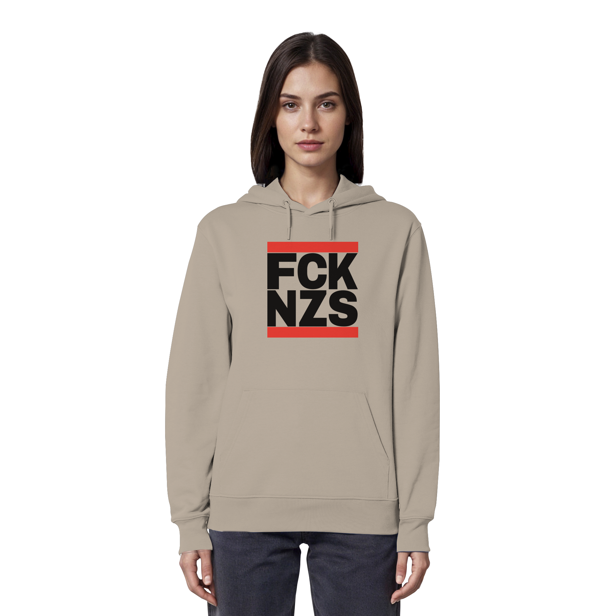 FCK NZS (schwarze Schrift) - Organic Hoodie