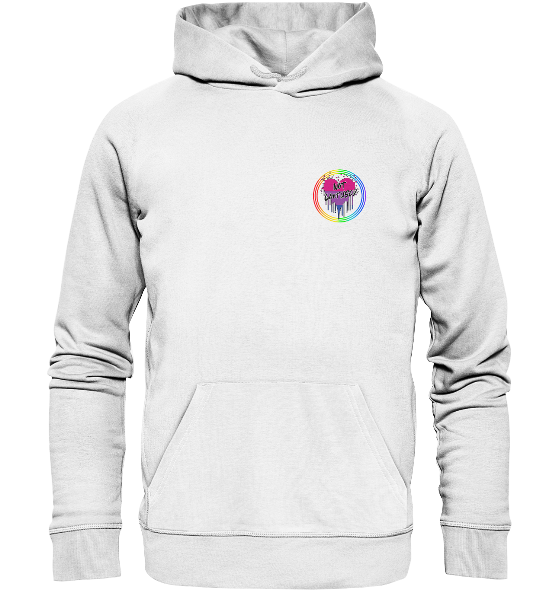 Bisexual Not Confused "Regenbogenkreis Edition" - Organic Hoodie
