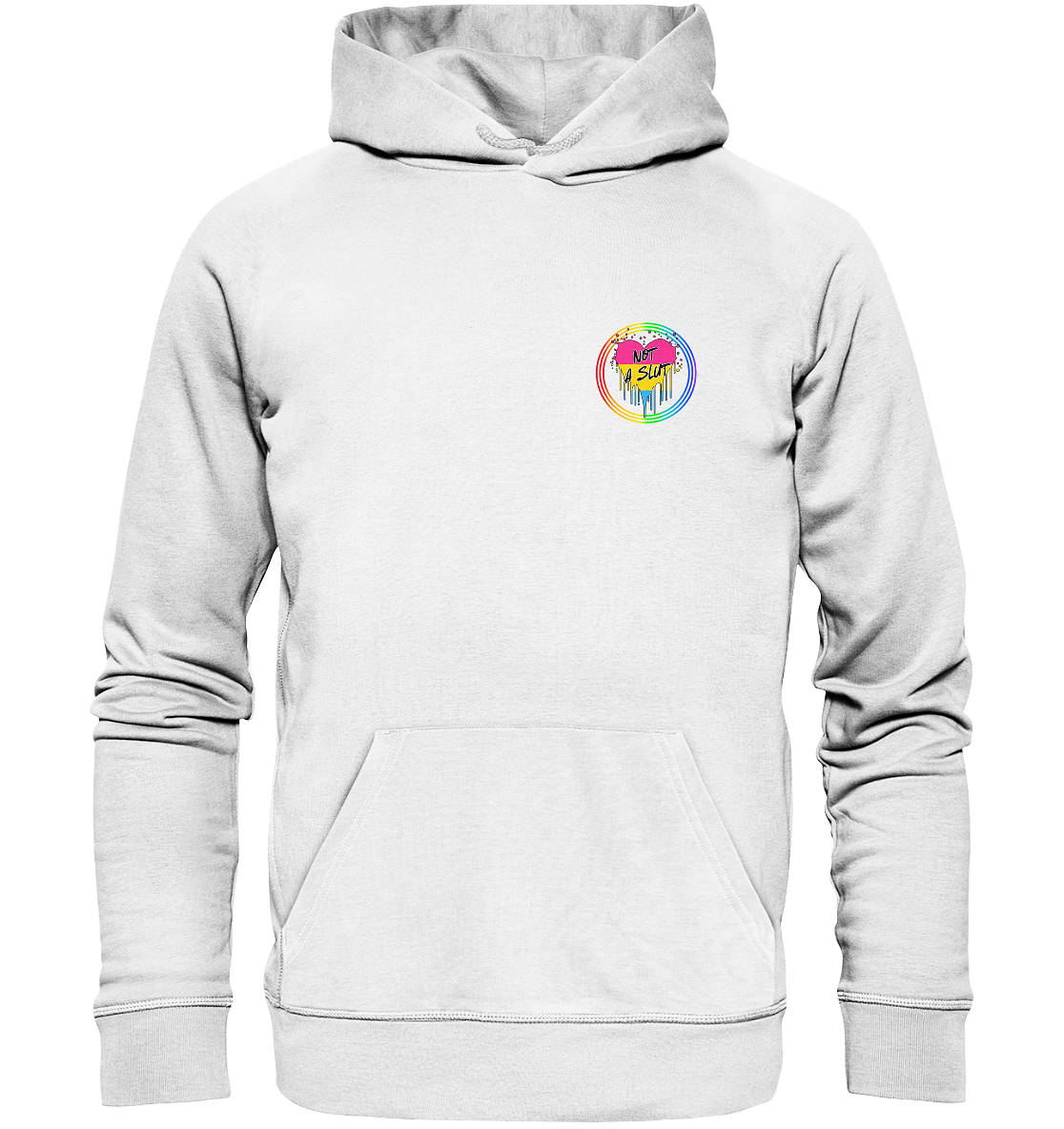 Pansexual Not a Slut "Regenbogenkreis Edition" - Organic Hoodie