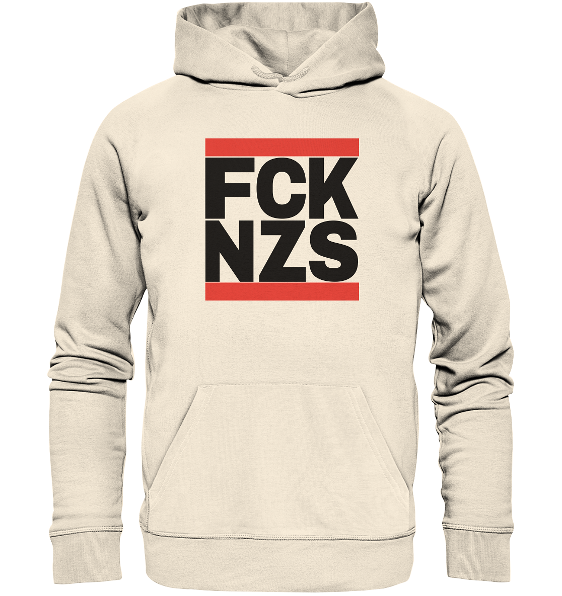 FCK NZS (schwarze Schrift) - Organic Hoodie