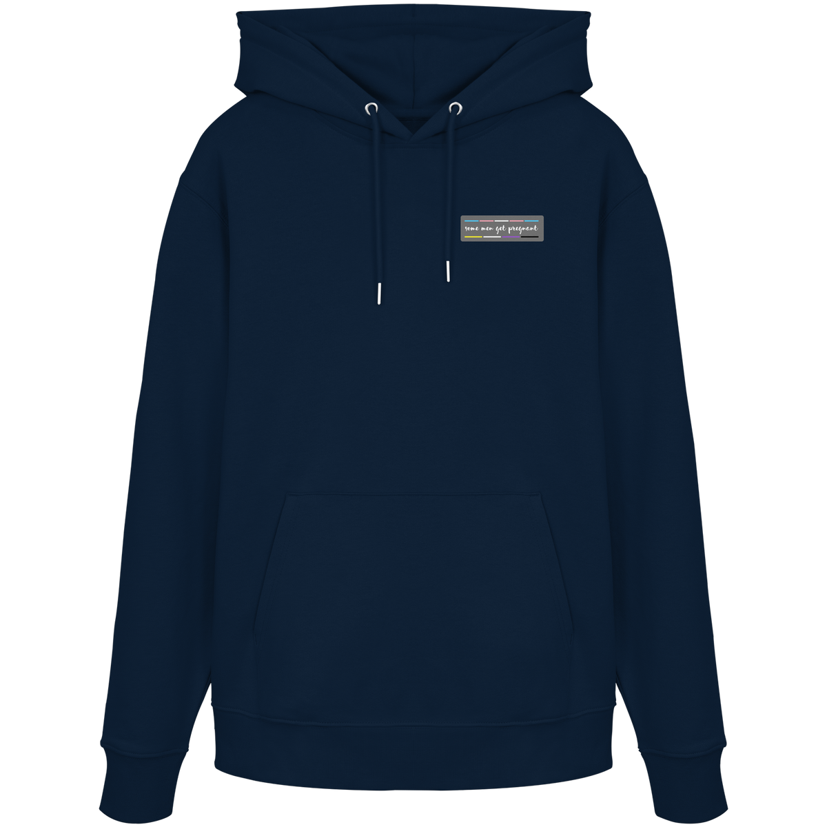 some men get pregnant "Trans Stripes Edition" - Organic Hoodie
