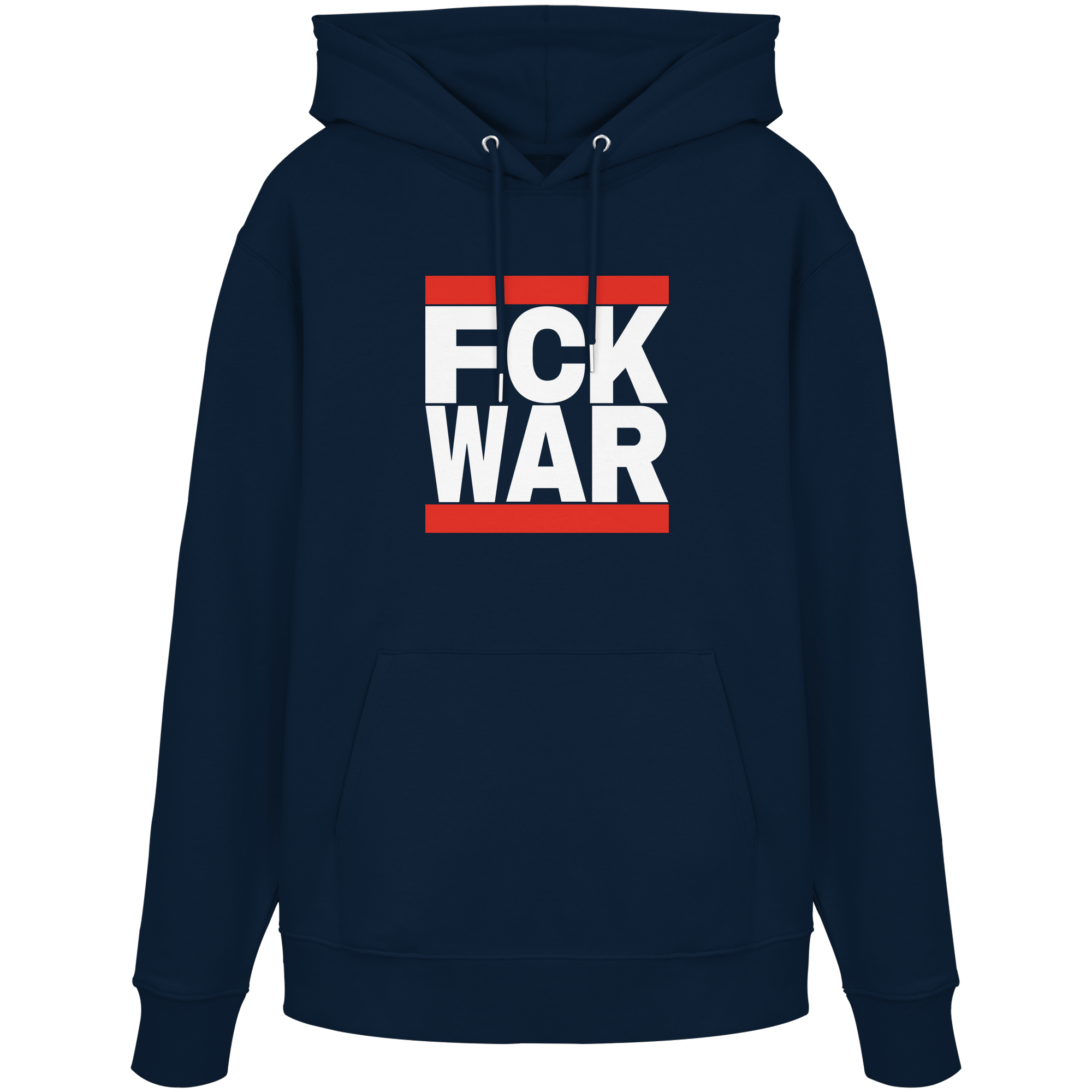 FCK WAR (weiße Schrift) - Organic Hoodie