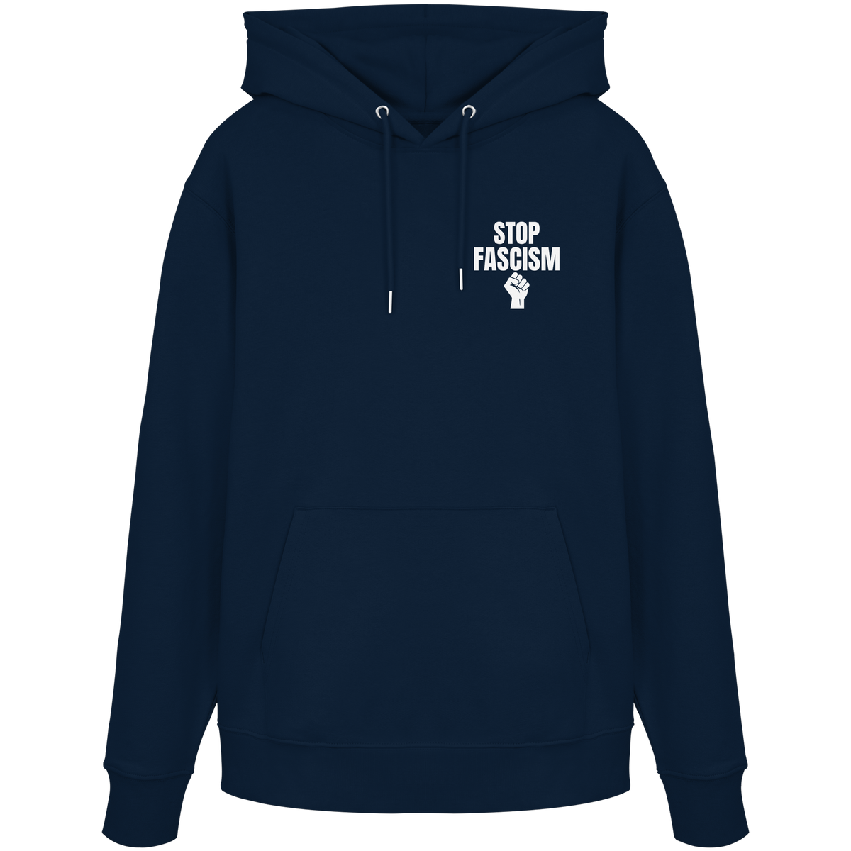 Stop Fascism "Raised Fist Edition" - Organic Hoodie