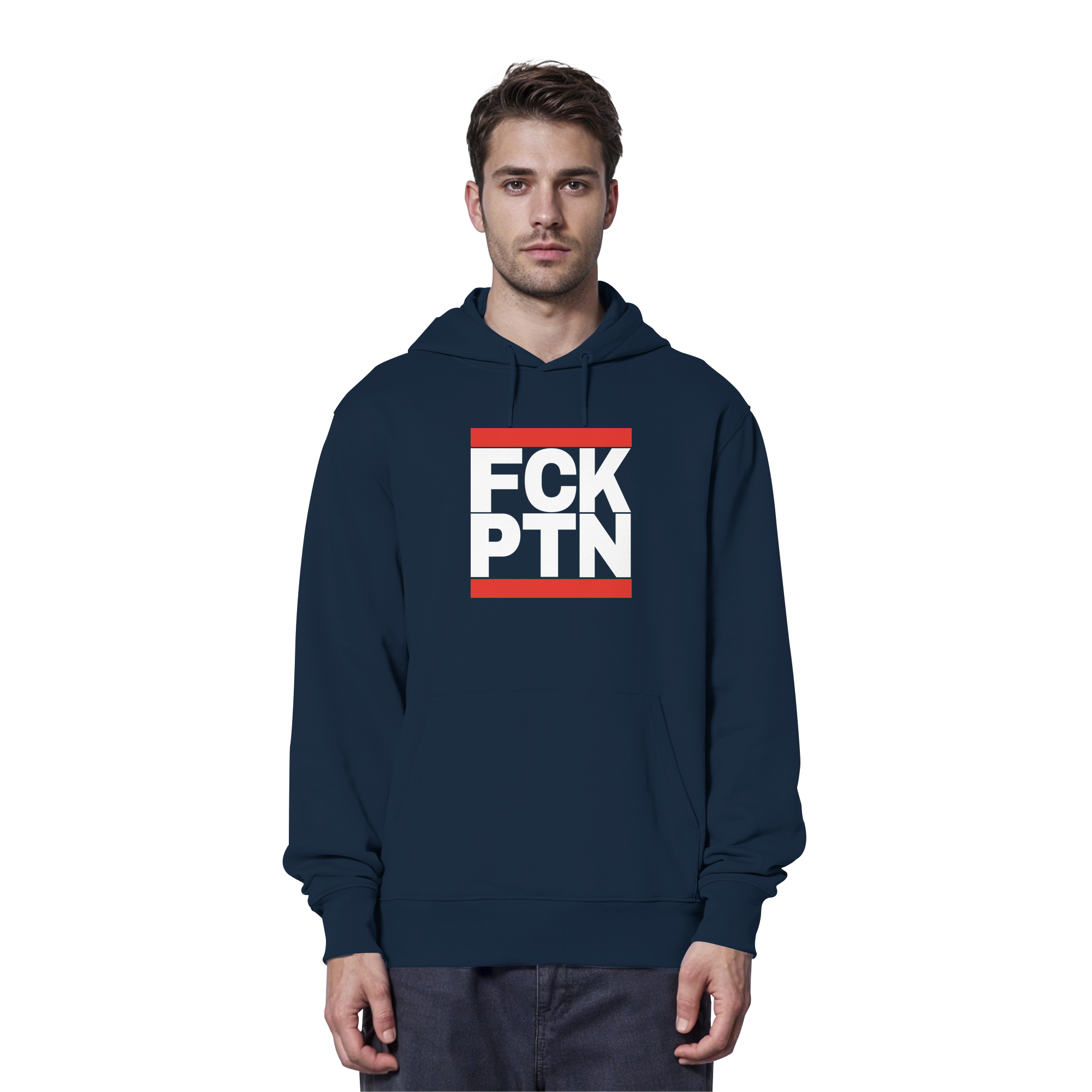 FCK PTN (weiße Schrift) - Organic Hoodie