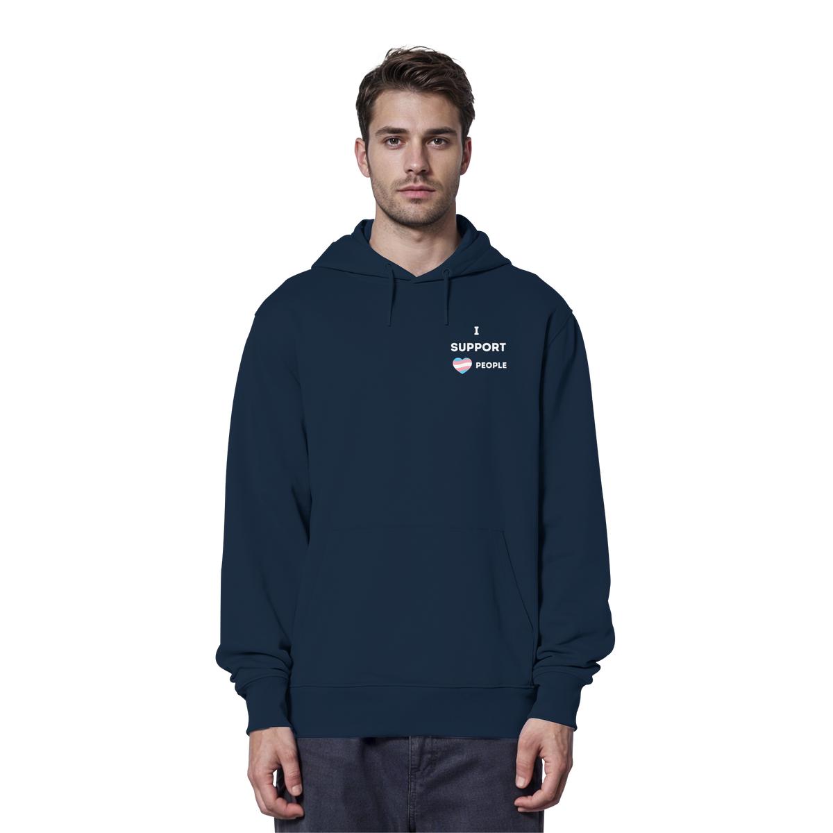 I support Trans People - Organic Hoodie