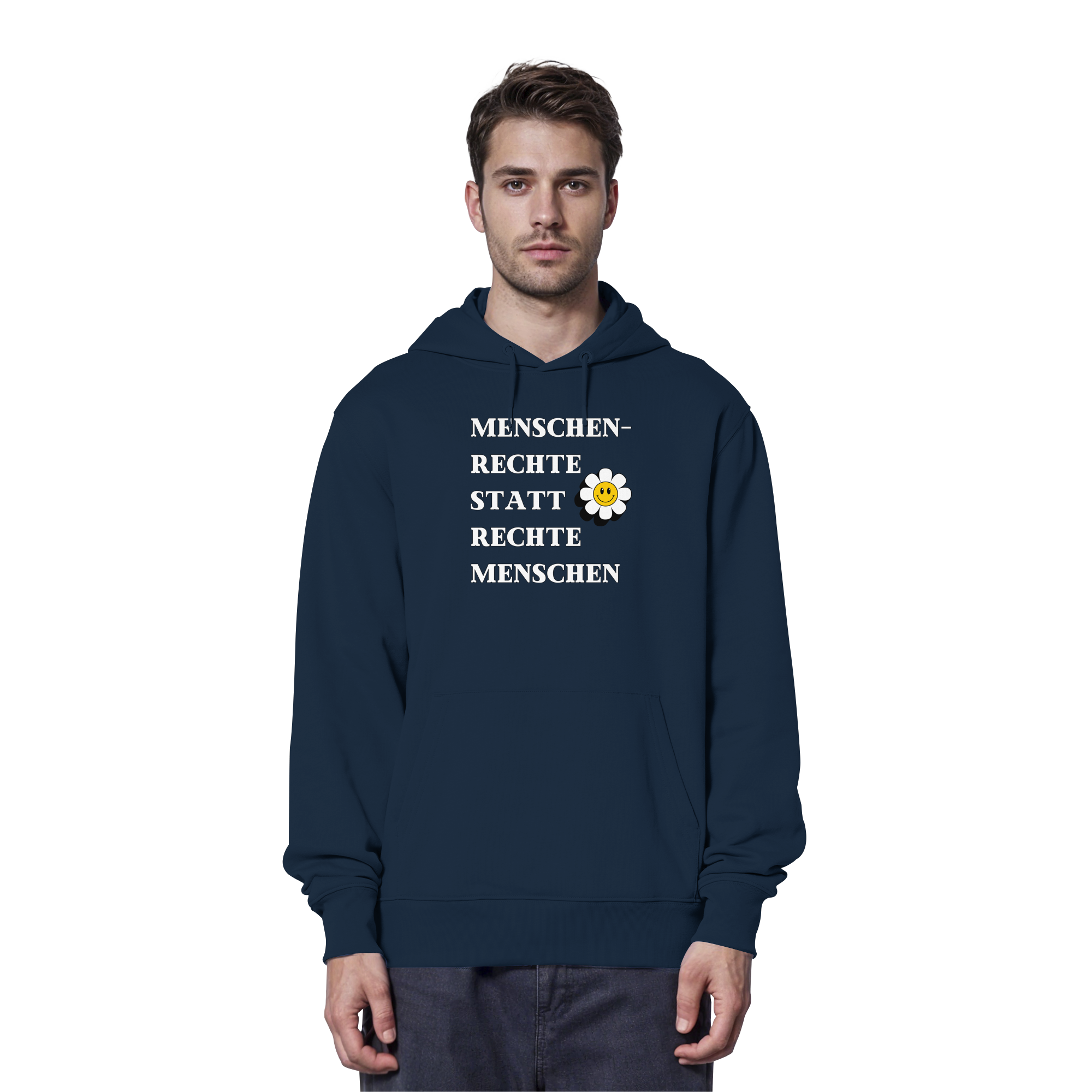Menschenrechte statt rechte Menschen - Organic Hoodie