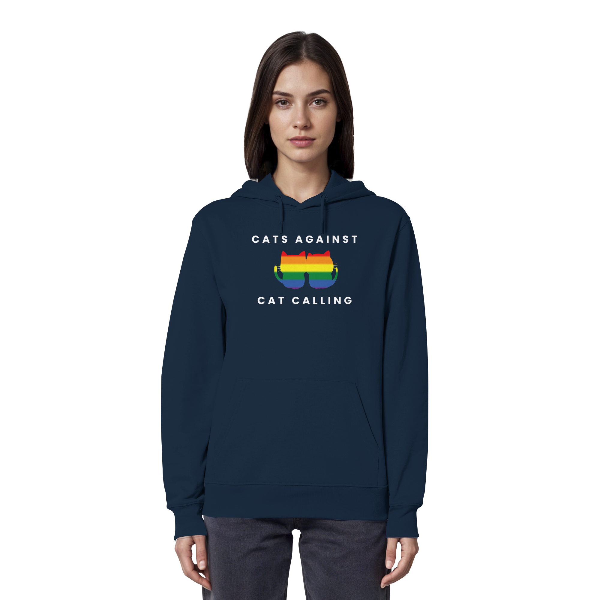 Cats Against Catcalling "Rainbow Edition" - Organic Hoodie