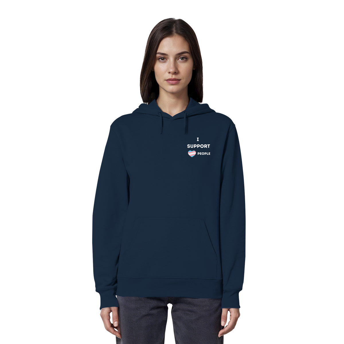 I support Trans People - Organic Hoodie