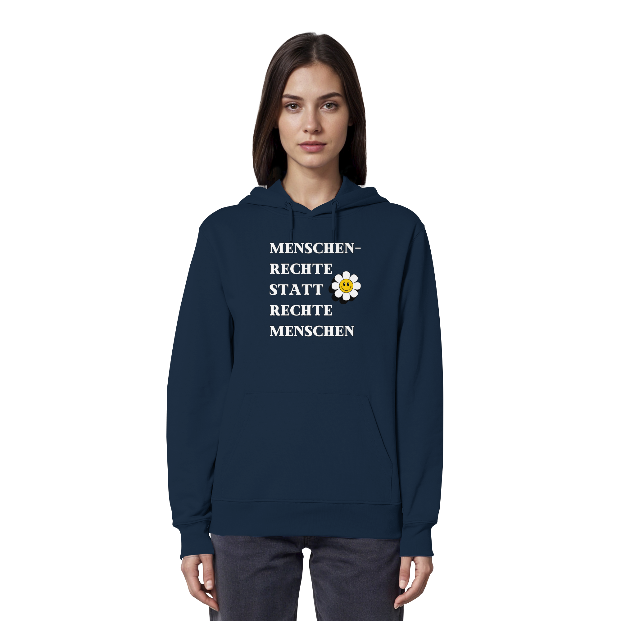 Menschenrechte statt rechte Menschen - Organic Hoodie