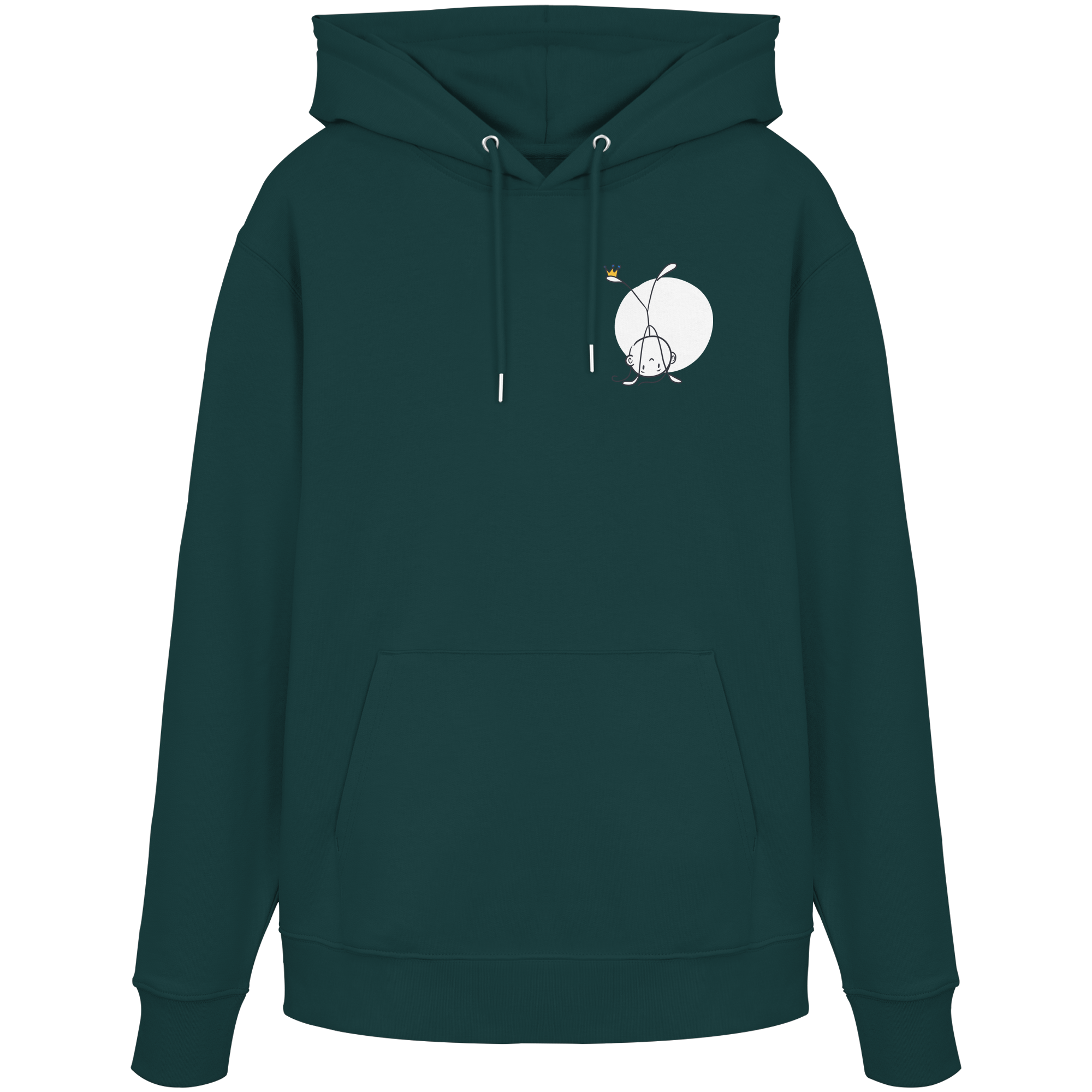Seelenmännchen "Handstand Edition" Brustprint (dunkel) - Organic Hoodie