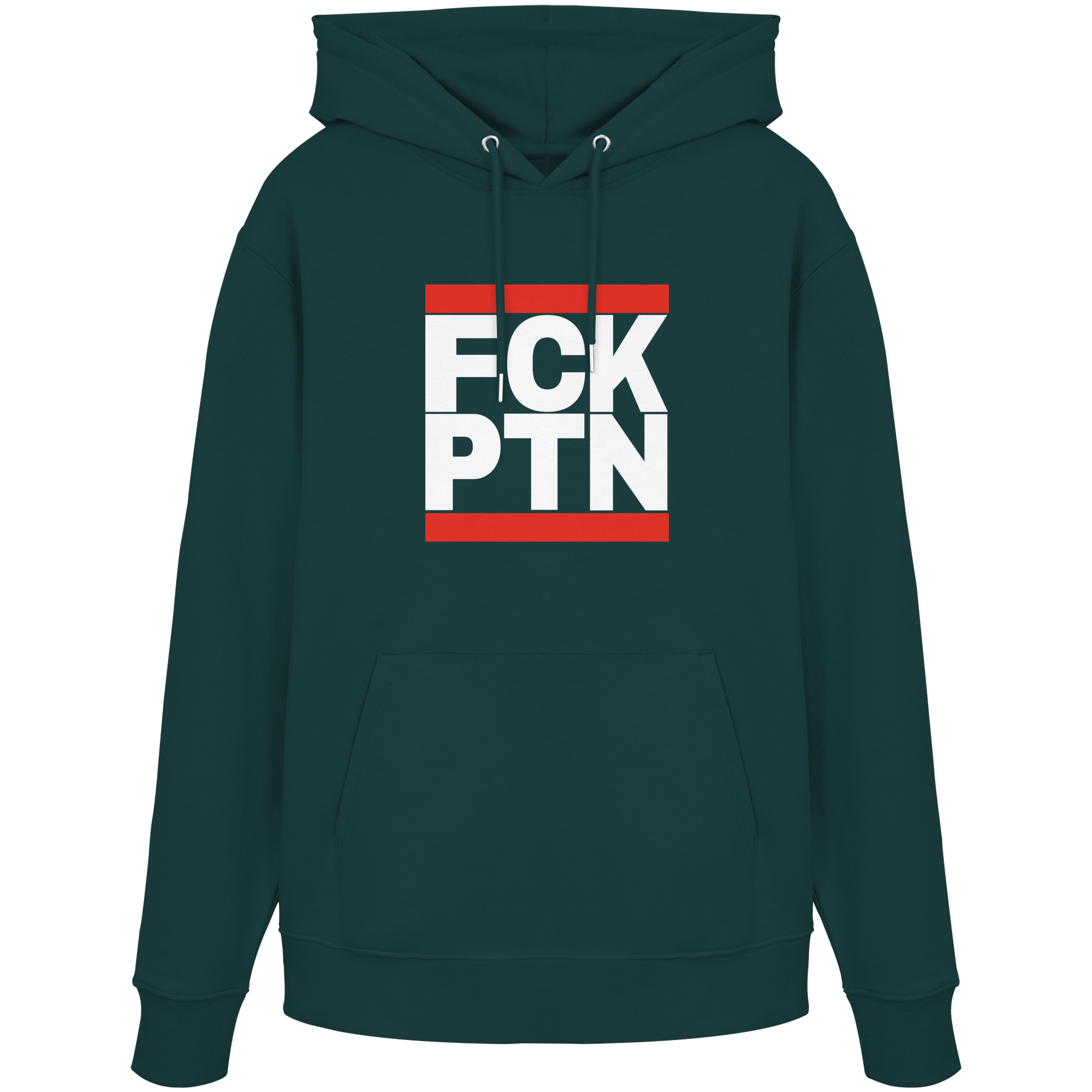 FCK PTN (weiße Schrift) - Organic Hoodie