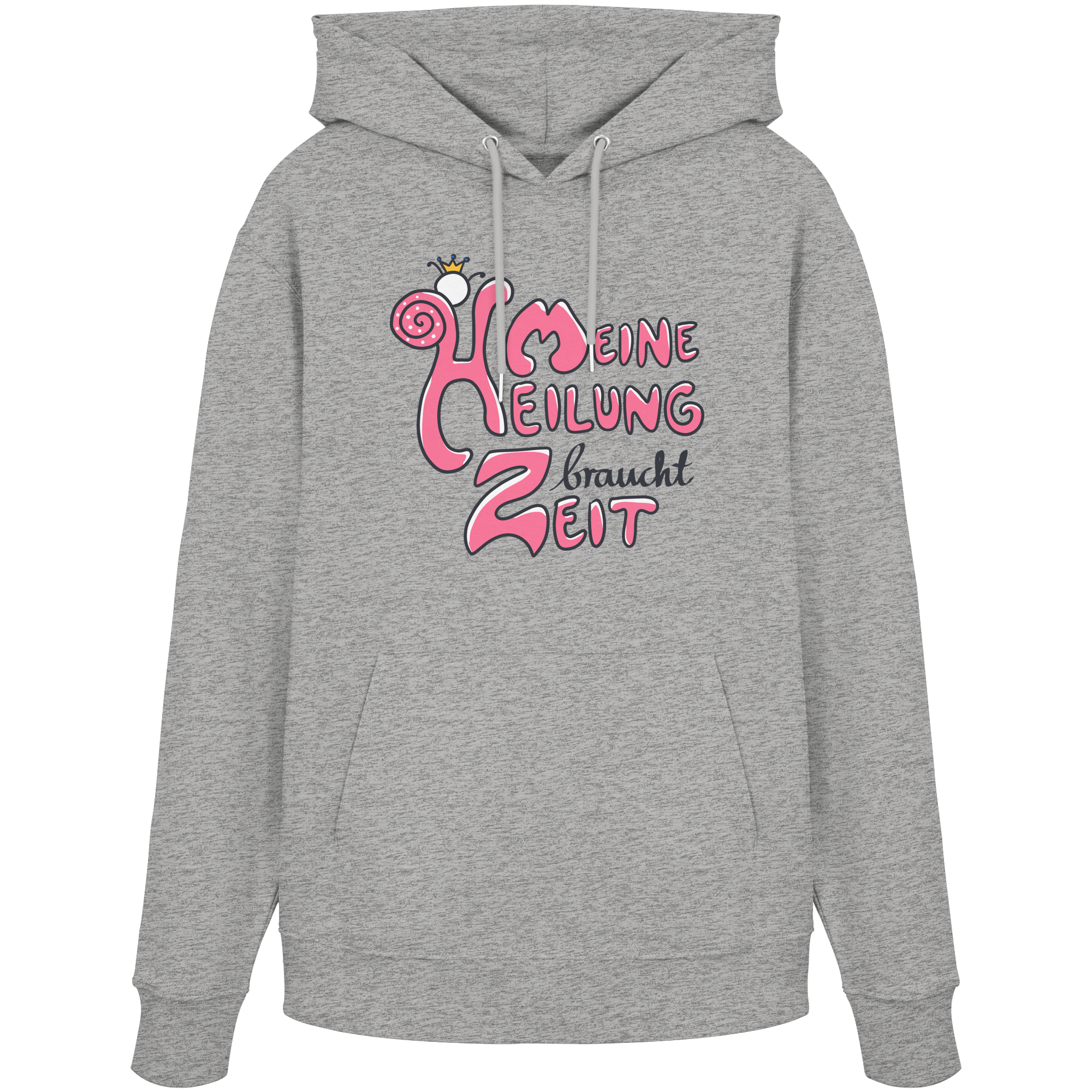 Meine Heilung braucht Zeit "Pinke Edition" - Organic Hoodie