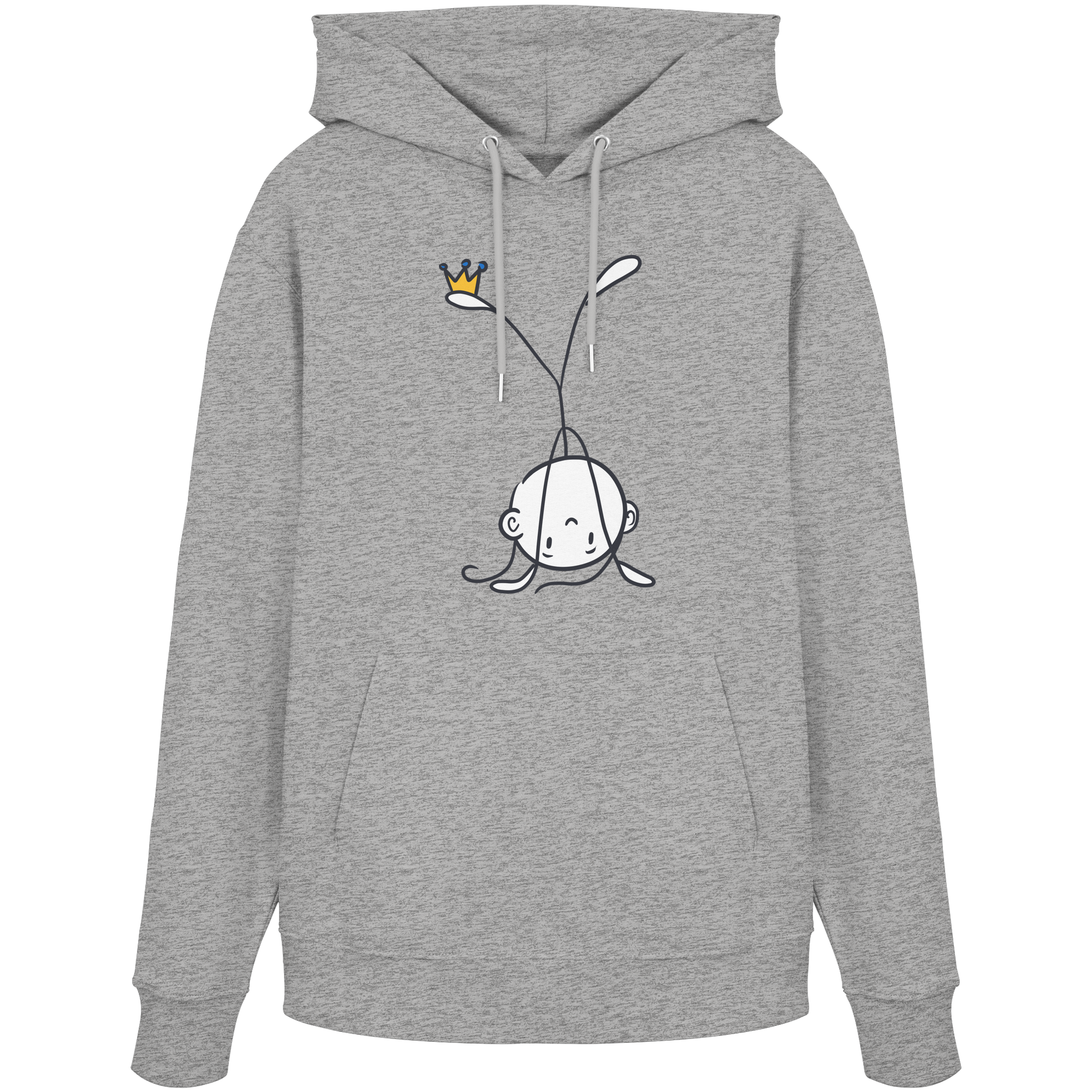 Seelenmännchen "Handstand Edition" Frontprint (hell) - Organic Hoodie