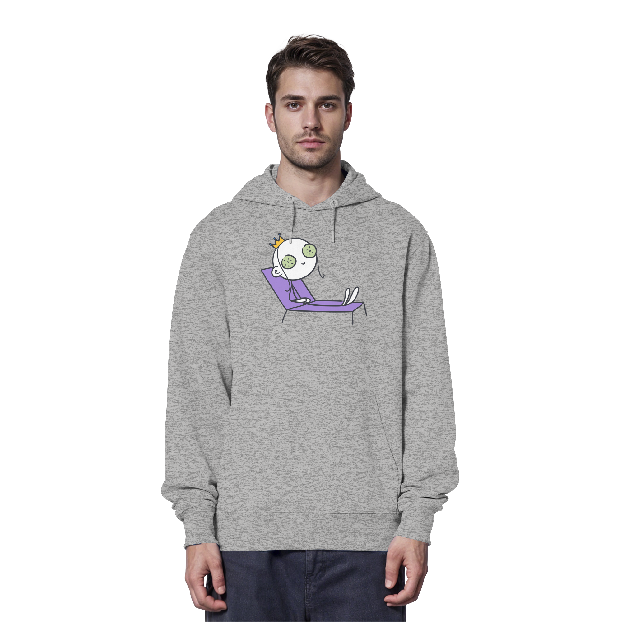 Seelenmännchen "Chill Out Edition" Frontprint - Organic Hoodie