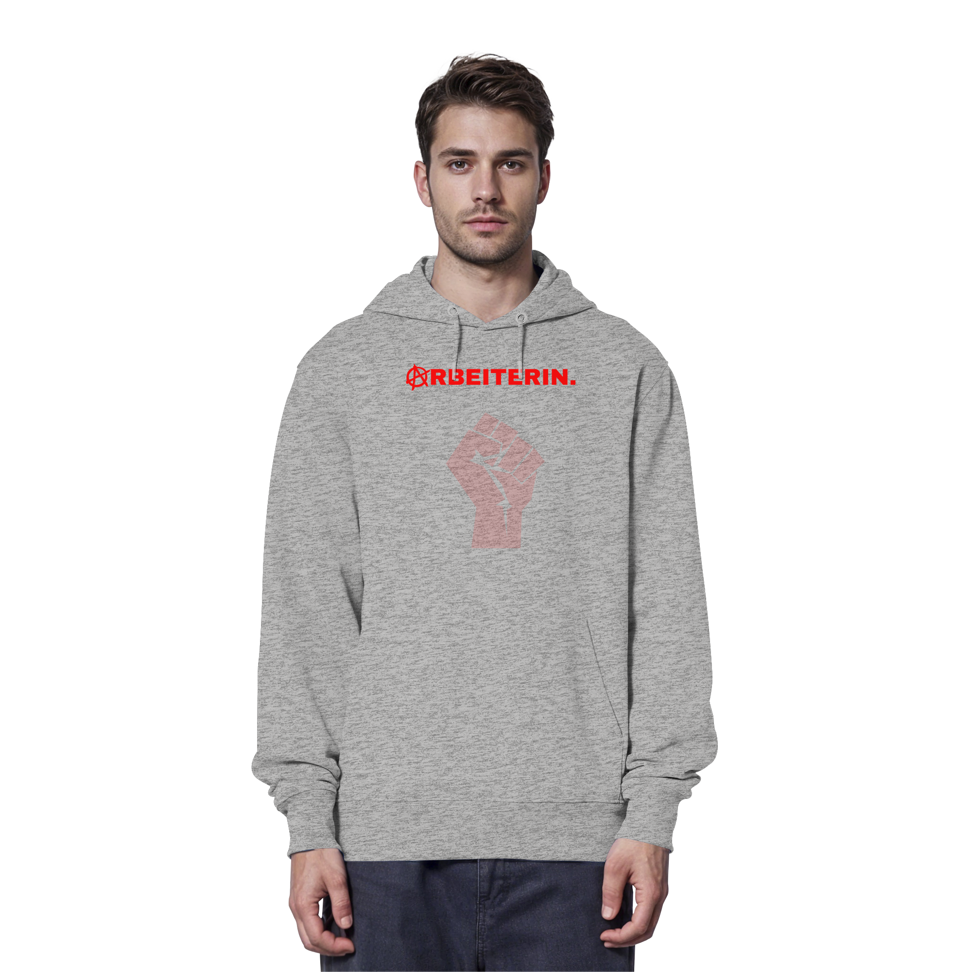 ARBEITERIN. "Solidarisch und Frei Edition" - Organic Hoodie