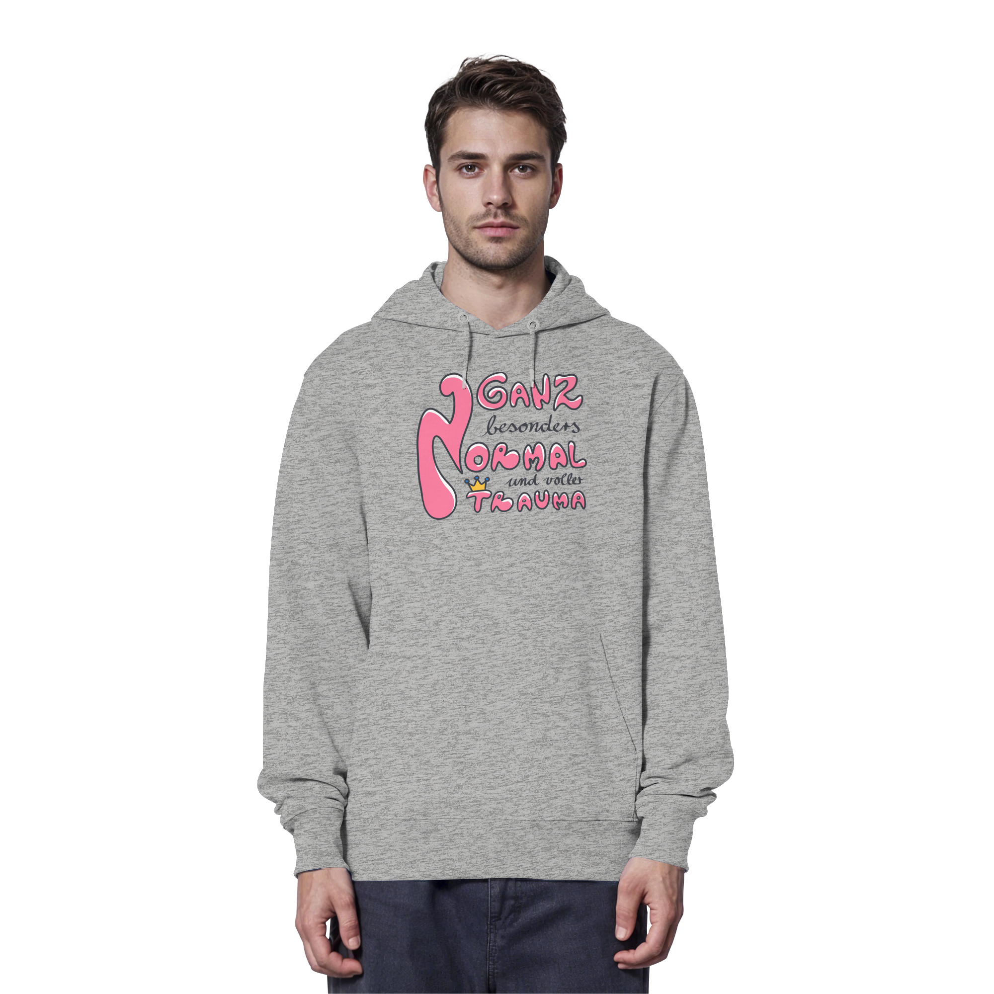 Ganz besonders Normal und voller Trauma "Pinke Edition" - Organic Hoodie