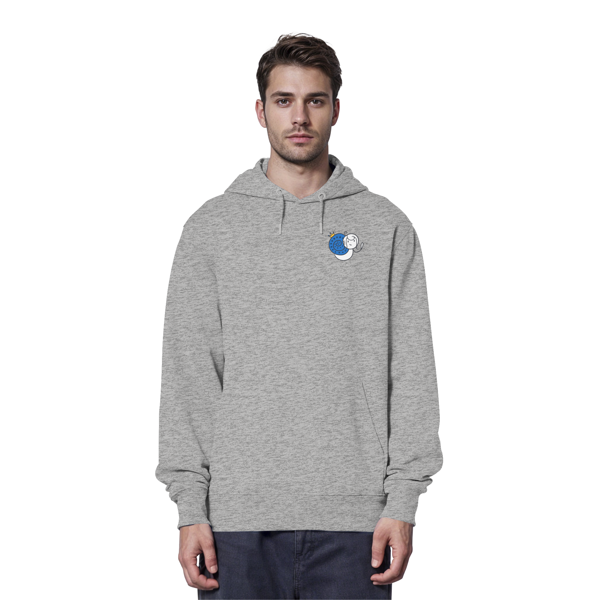 Meine Heilung braucht Zeit "Schwarze Edition" Backprint - Organic Hoodie