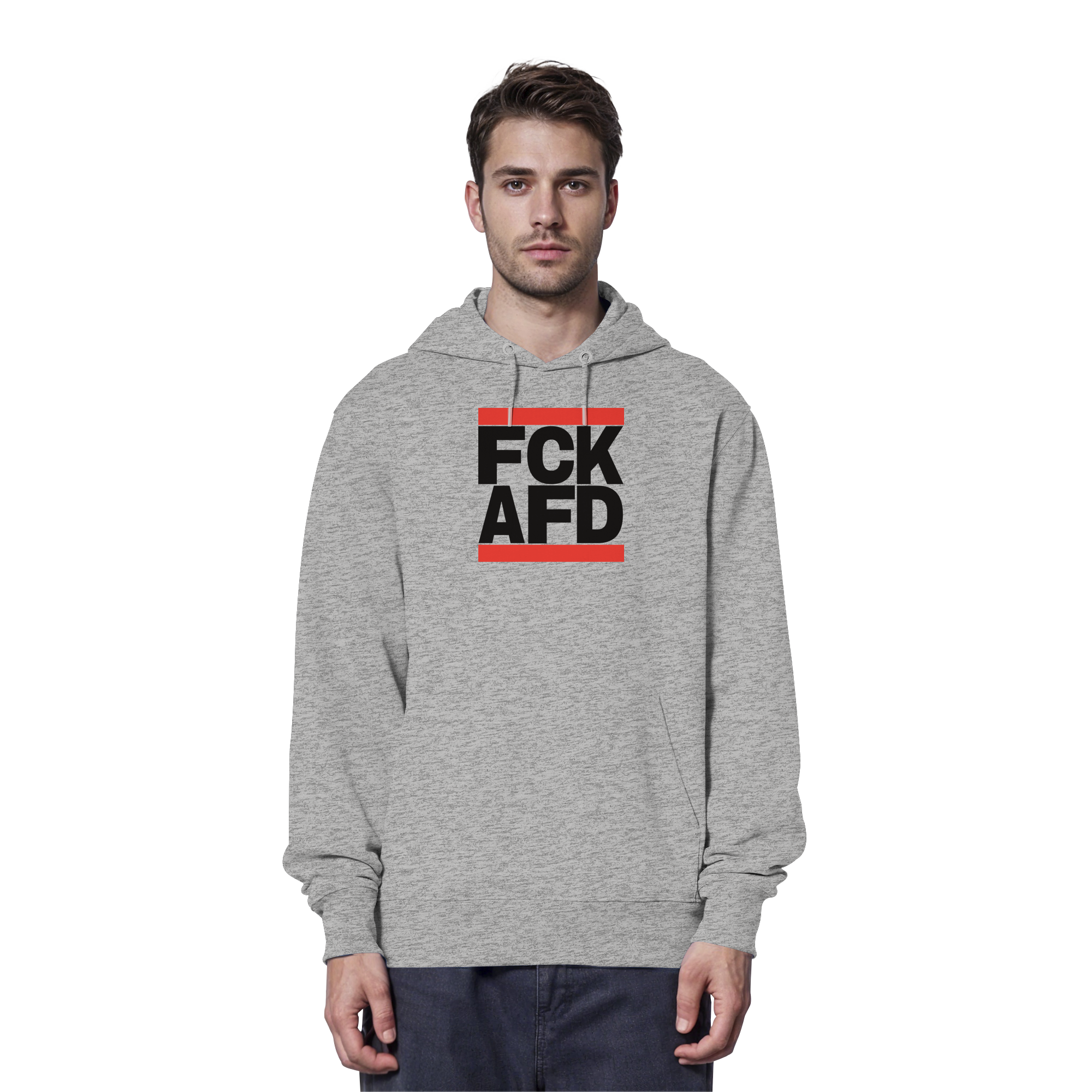 FCK AFD (schwarze Schrift) - Organic Hoodie