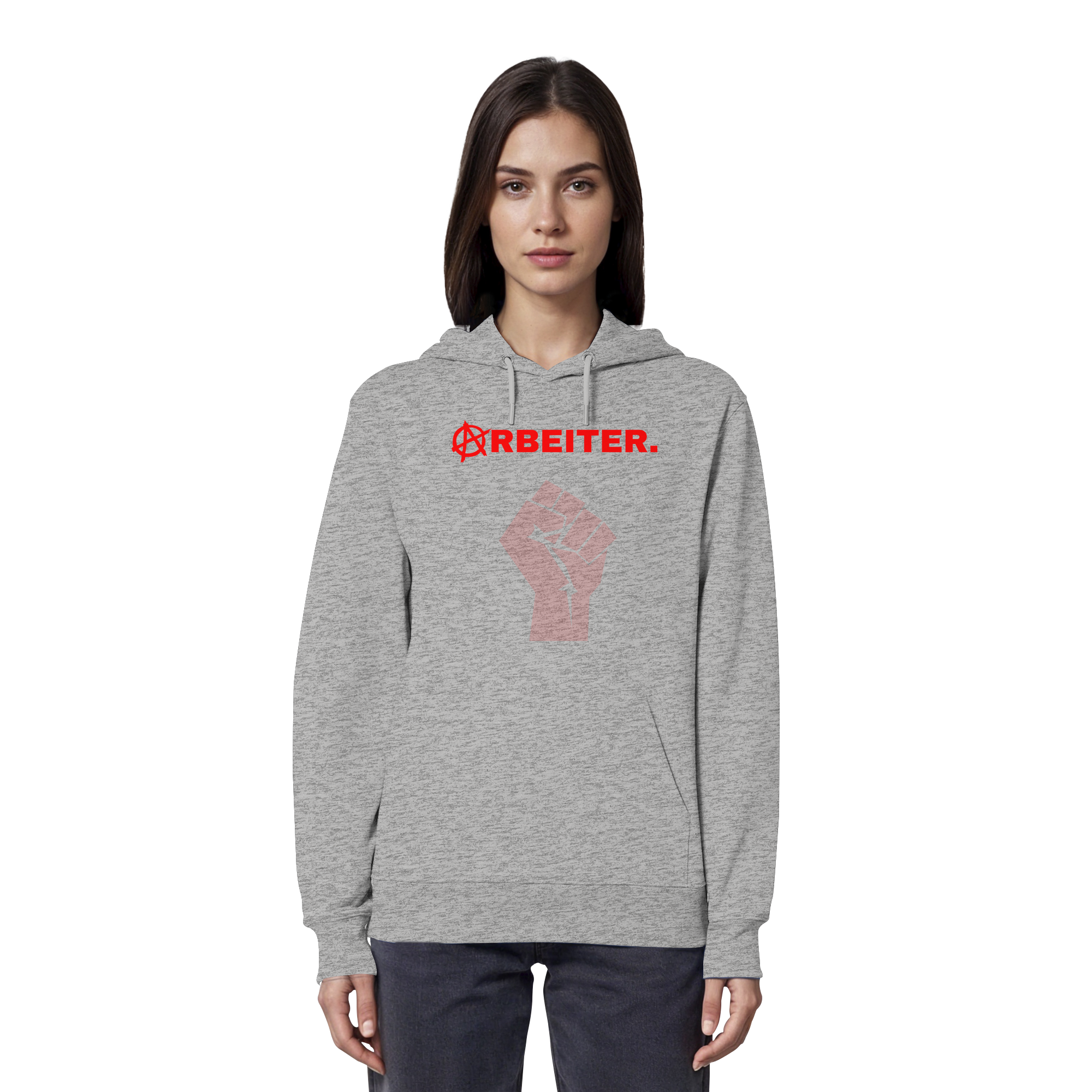 ARBEITER. "Solidarisch und Frei Edition" - Organic Hoodie