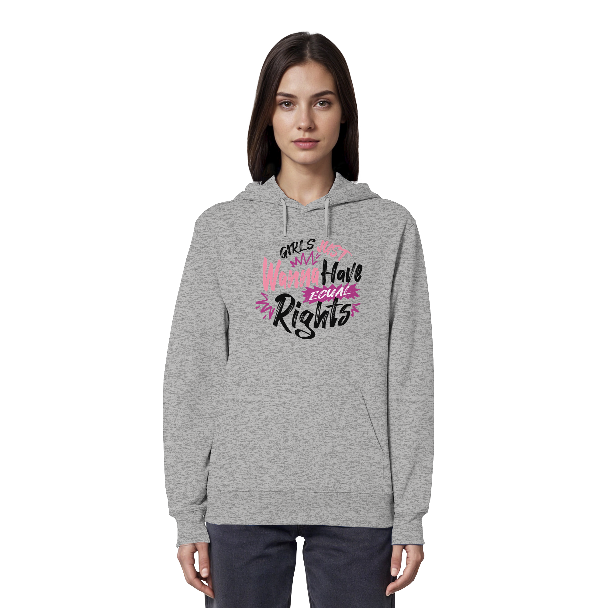 Girls Just Wanna Have Equal Rights - Organic Hoodie