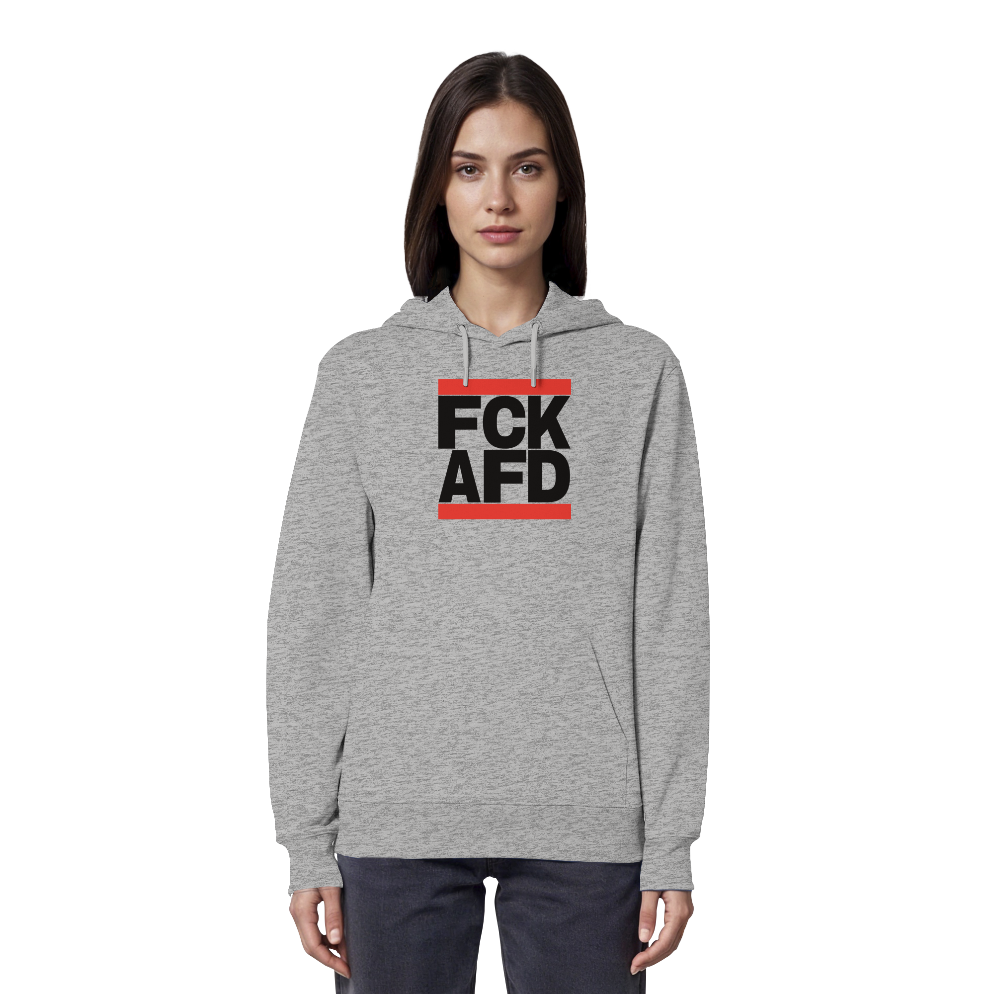 FCK AFD (schwarze Schrift) - Organic Hoodie