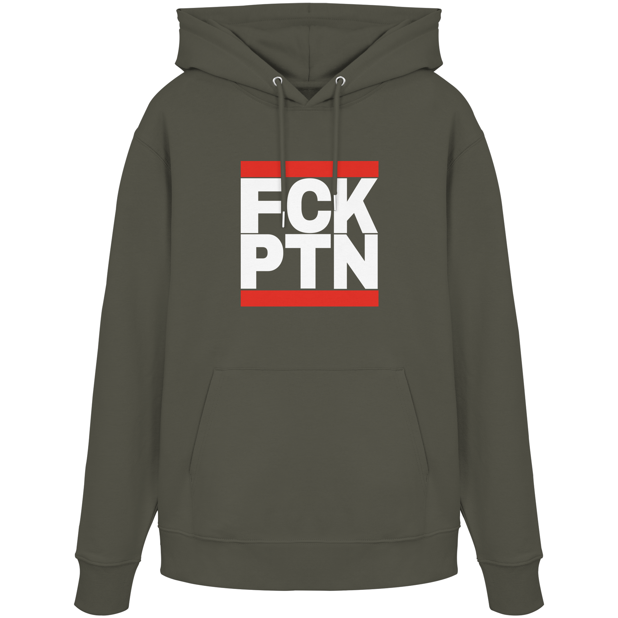 FCK PTN (weiße Schrift) - Organic Hoodie