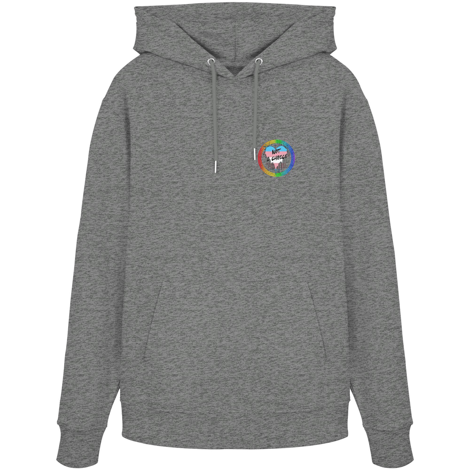 Trans Not a Choice "Regenbogenkreis Edition" - Organic Hoodie