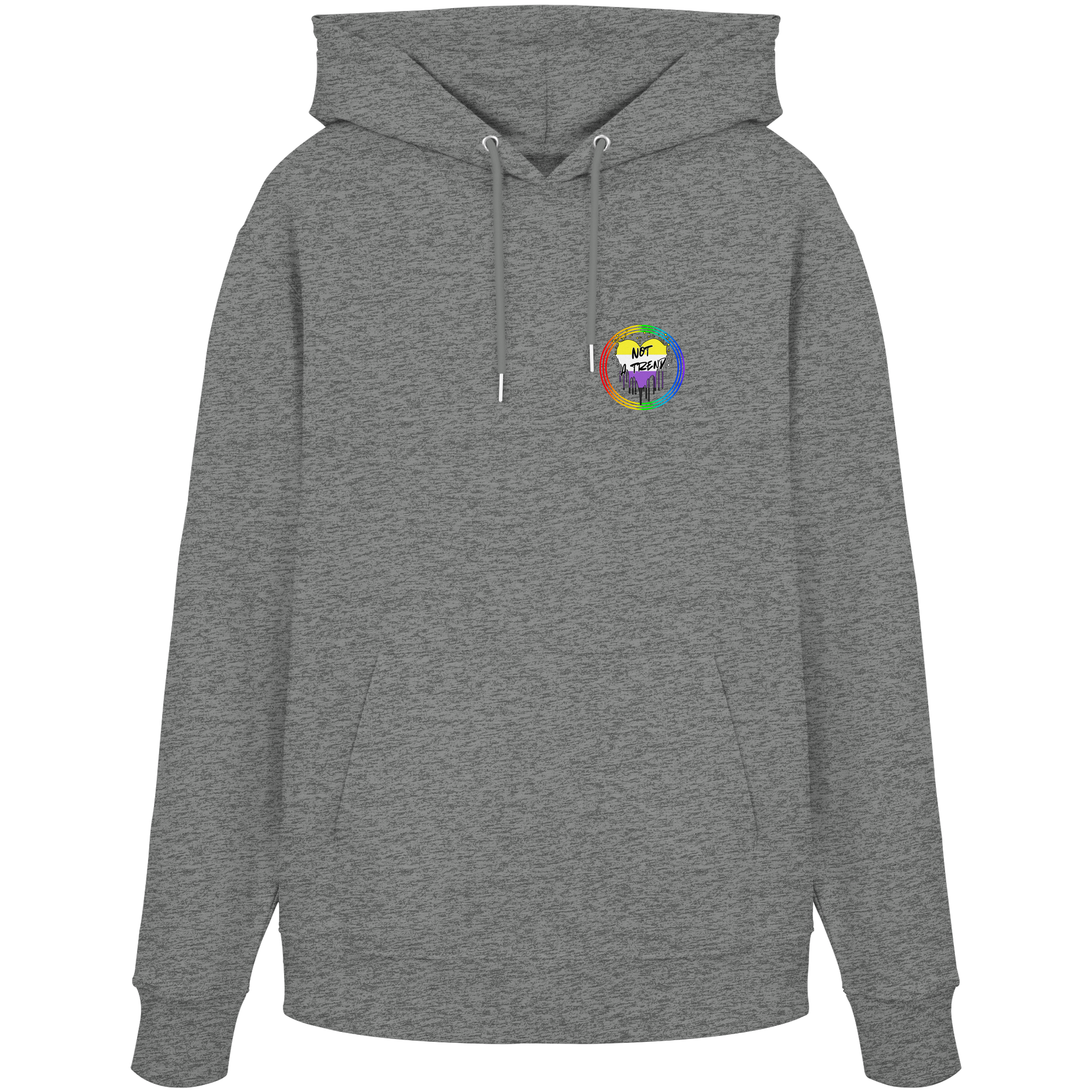 Nonbinary Not a Trend "Regenbogenkreis Edition" - Organic Hoodie
