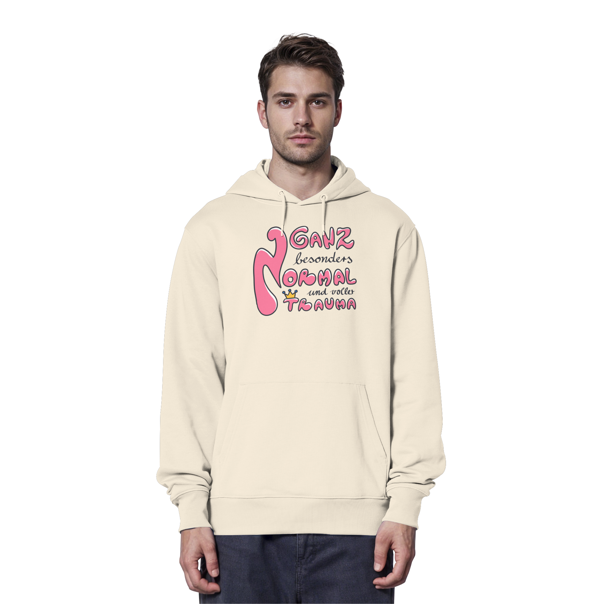 Ganz besonders Normal und voller Trauma "Pinke Edition" - Organic Hoodie