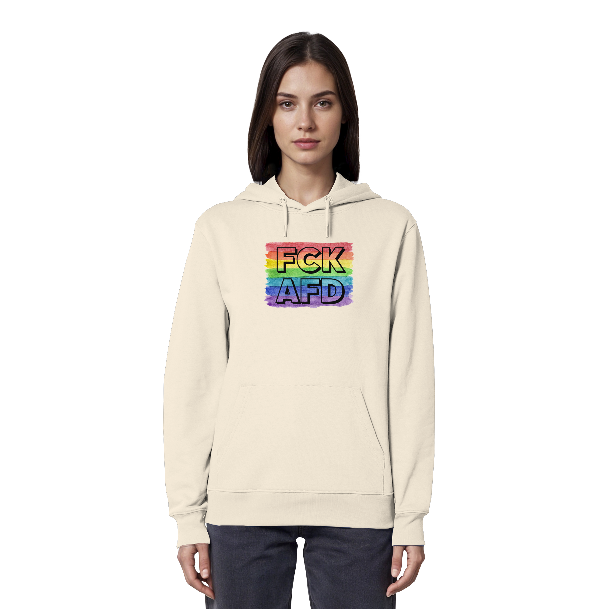 FCK AFD "Rainbow Resistance Edition" - Organic Hoodie