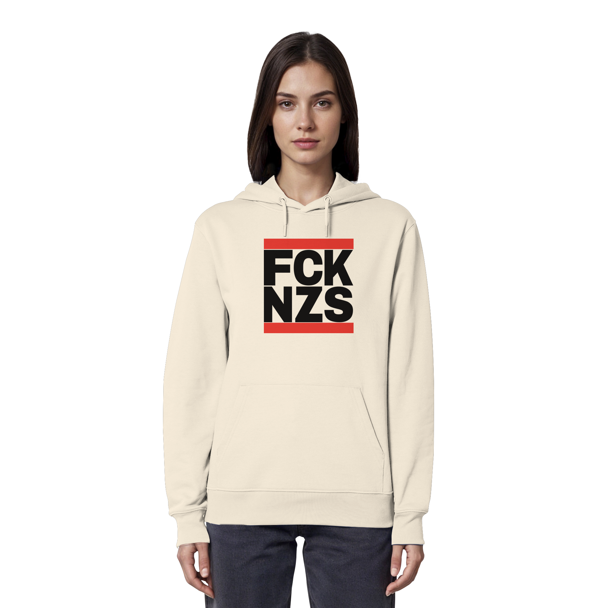 FCK NZS (schwarze Schrift) - Organic Hoodie