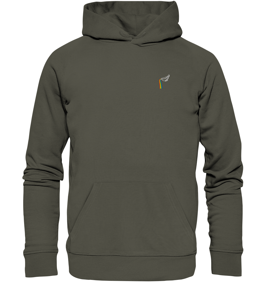 Regenbogen Soße: Sauciere - Organic Hoodie (Stick)