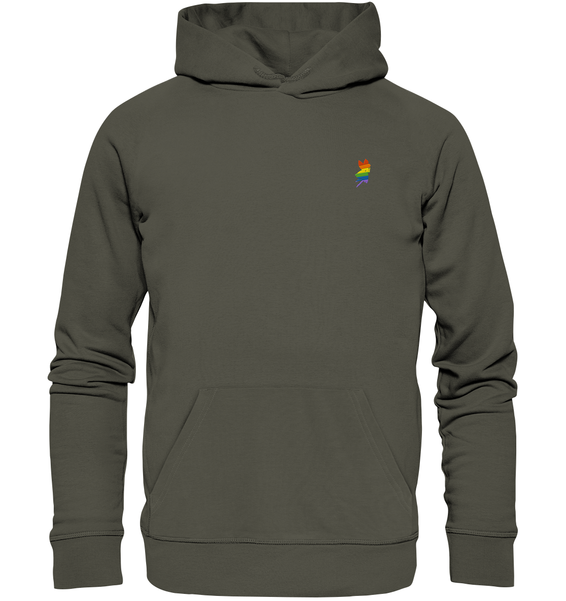 Regenbogen Fee - Organic Hoodie (Stick)