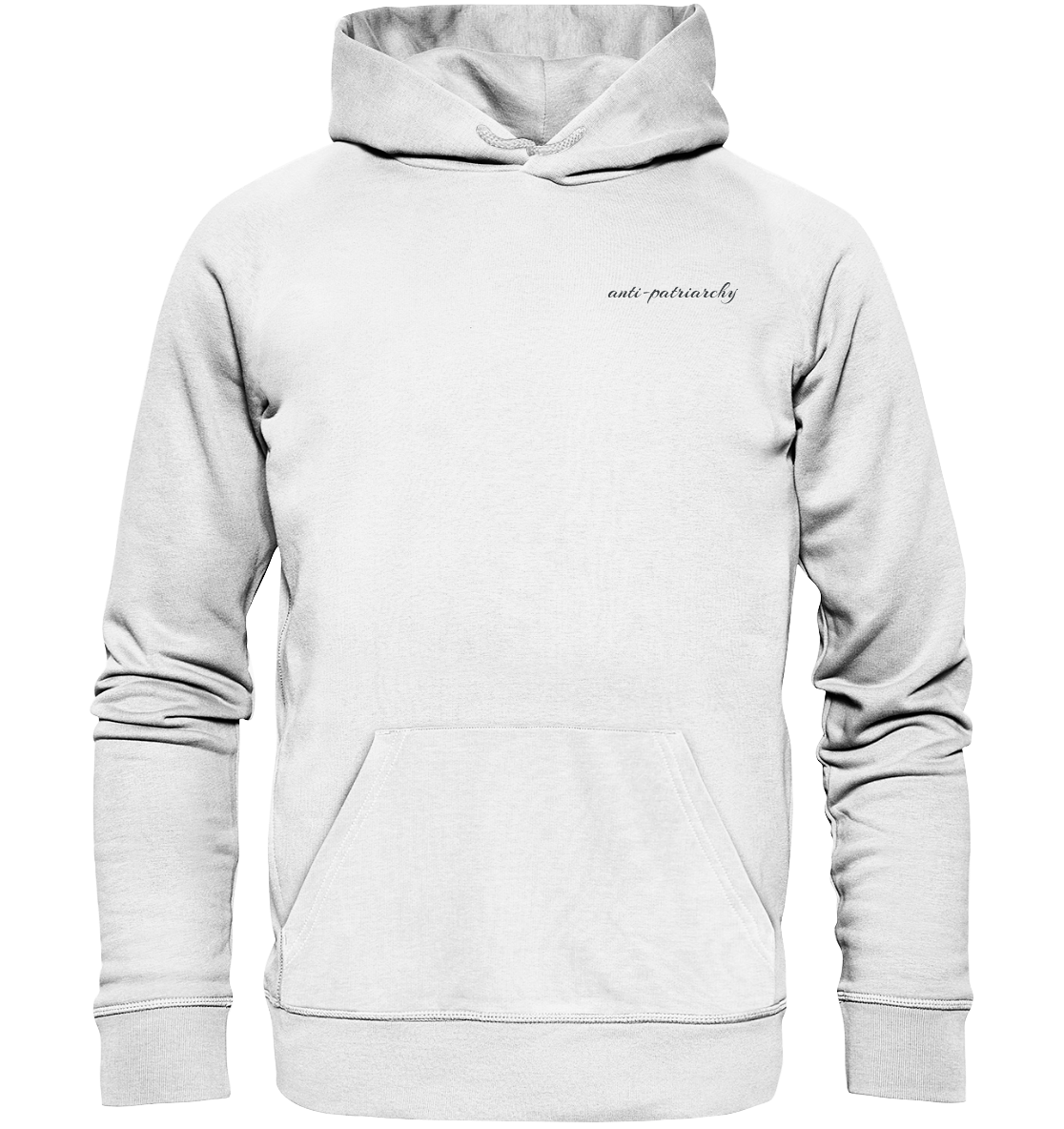 anti patriarchy - Organic Hoodie (Stick)