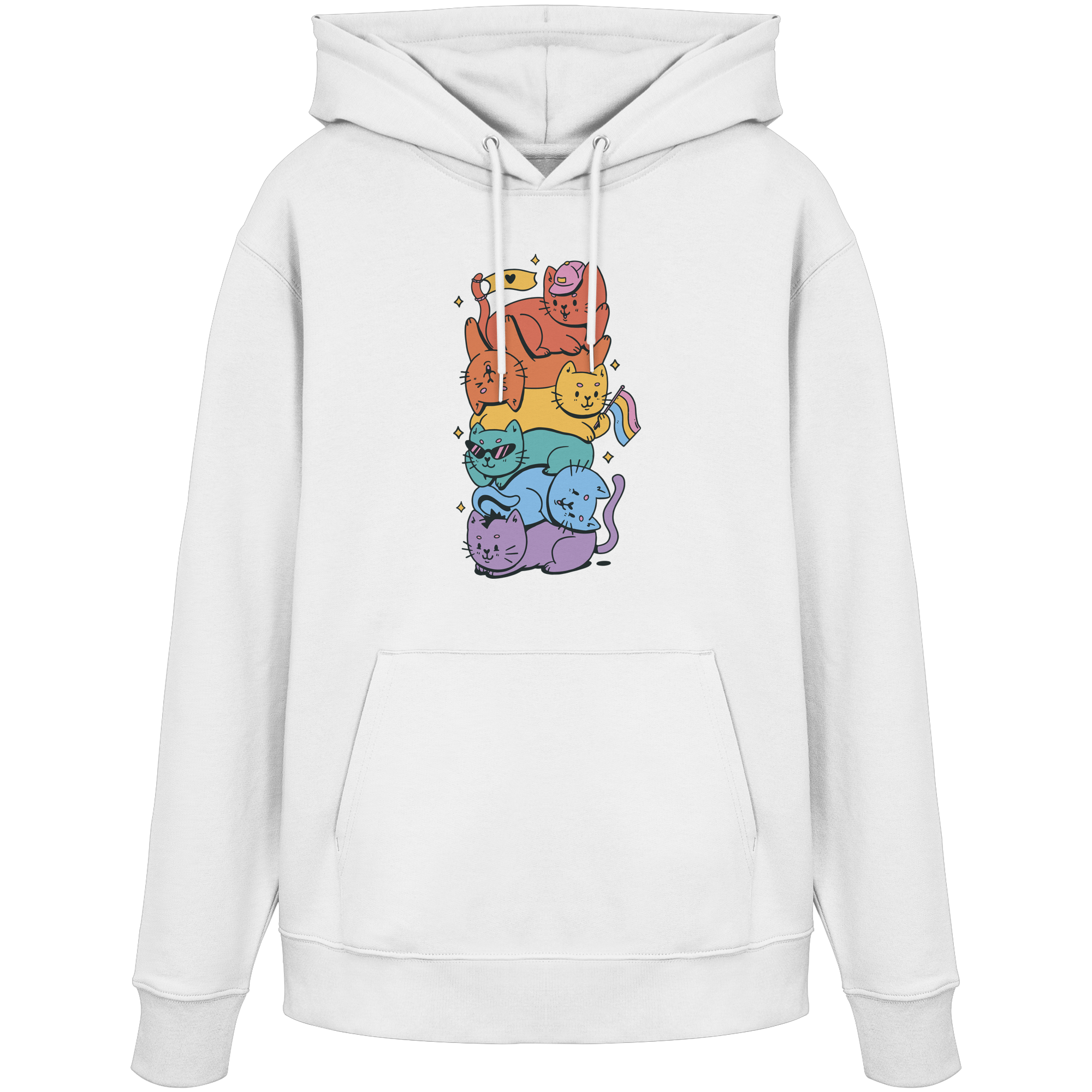 LGBTQ+ Katzen - Organic Hoodie