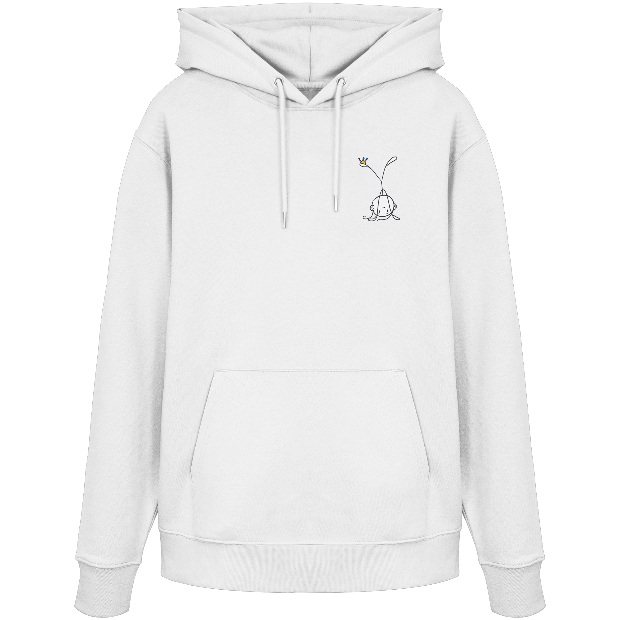 Seelenmännchen "Handstand Edition" Brustprint (hell) - Organic Hoodie