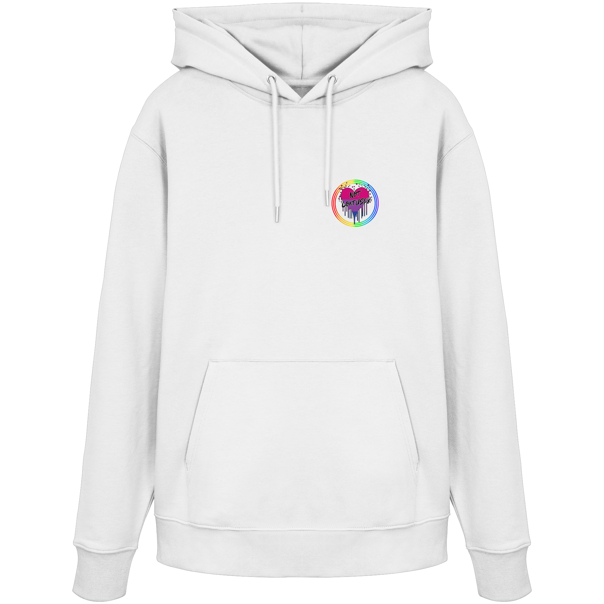 Bisexual Not Confused "Regenbogenkreis Edition" - Organic Hoodie