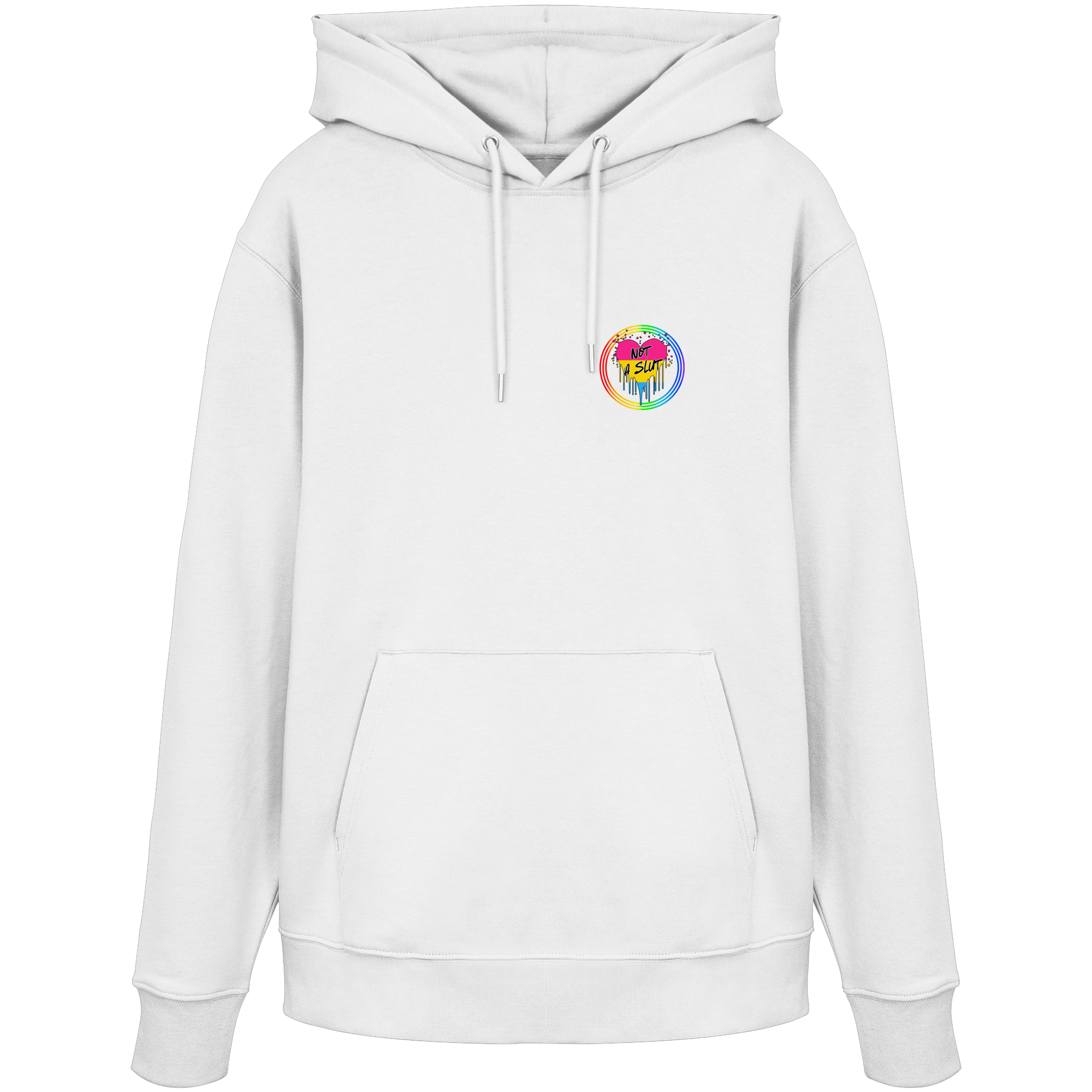 Pansexual Not a Slut "Regenbogenkreis Edition" - Organic Hoodie