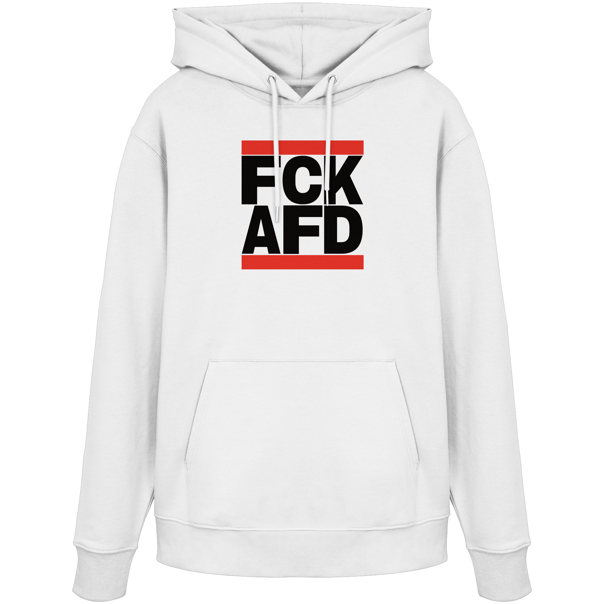 FCK AFD (schwarze Schrift) - Organic Hoodie