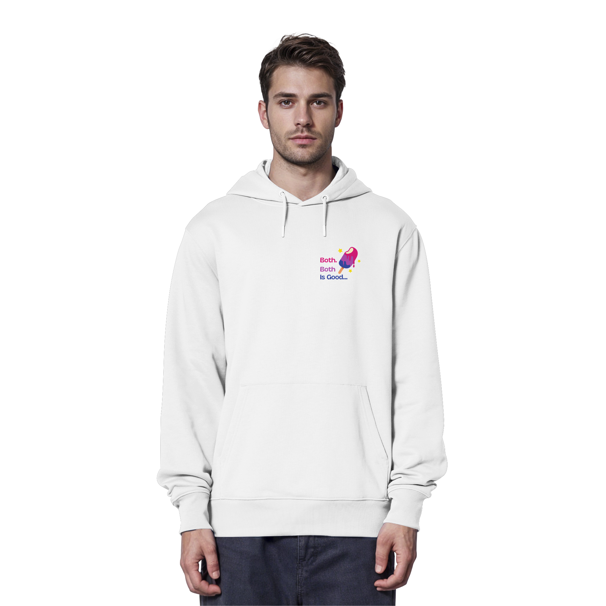 Bi Pride: Both is Good - Organic Hoodie