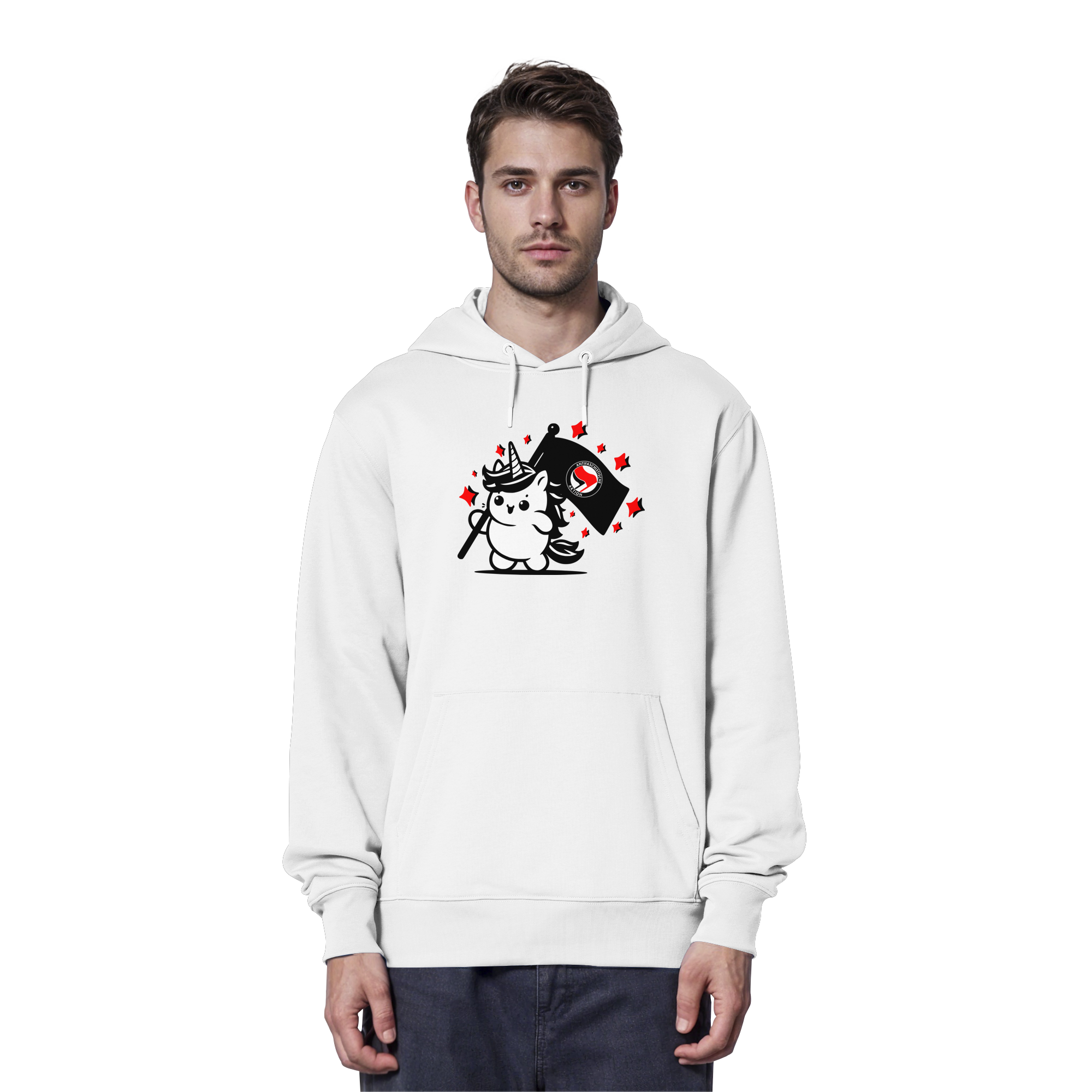 Einhorn Antifa - Organic Hoodie