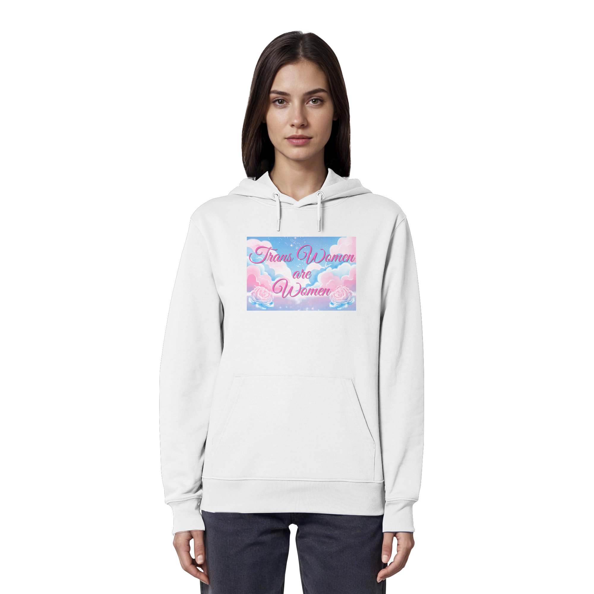 Trans Women are Women "Rosenhimmel Edition" - Organic Hoodie