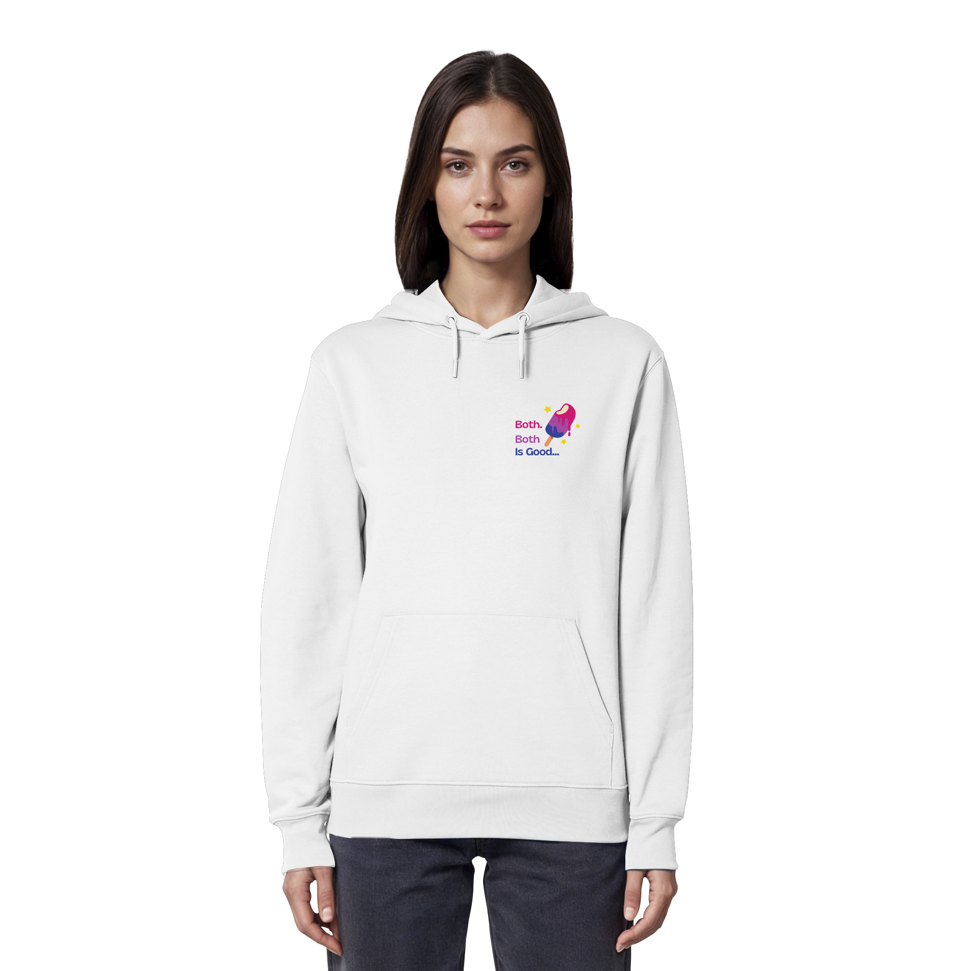 Bi Pride: Both is Good - Organic Hoodie