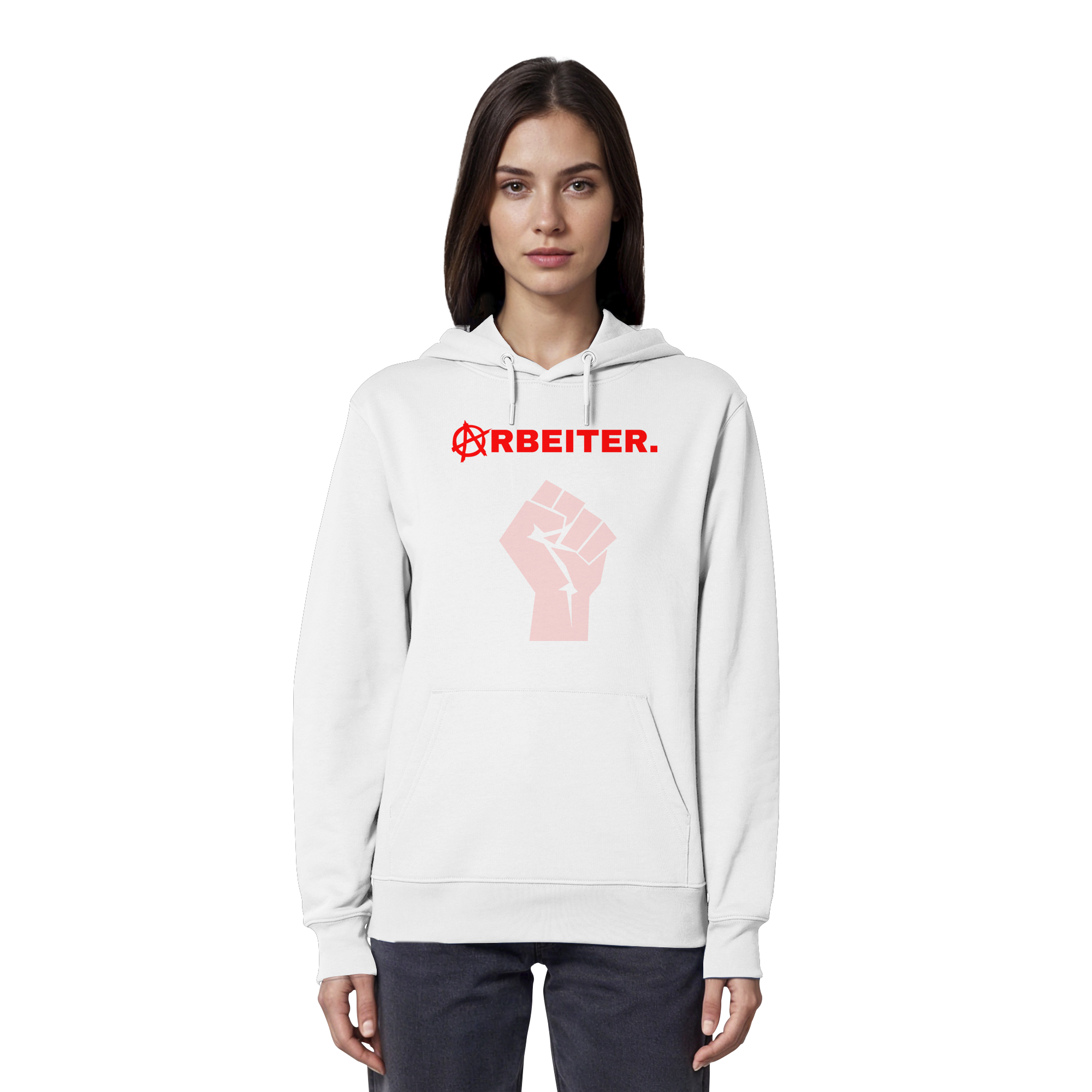 ARBEITER. "Solidarisch und Frei Edition" - Organic Hoodie