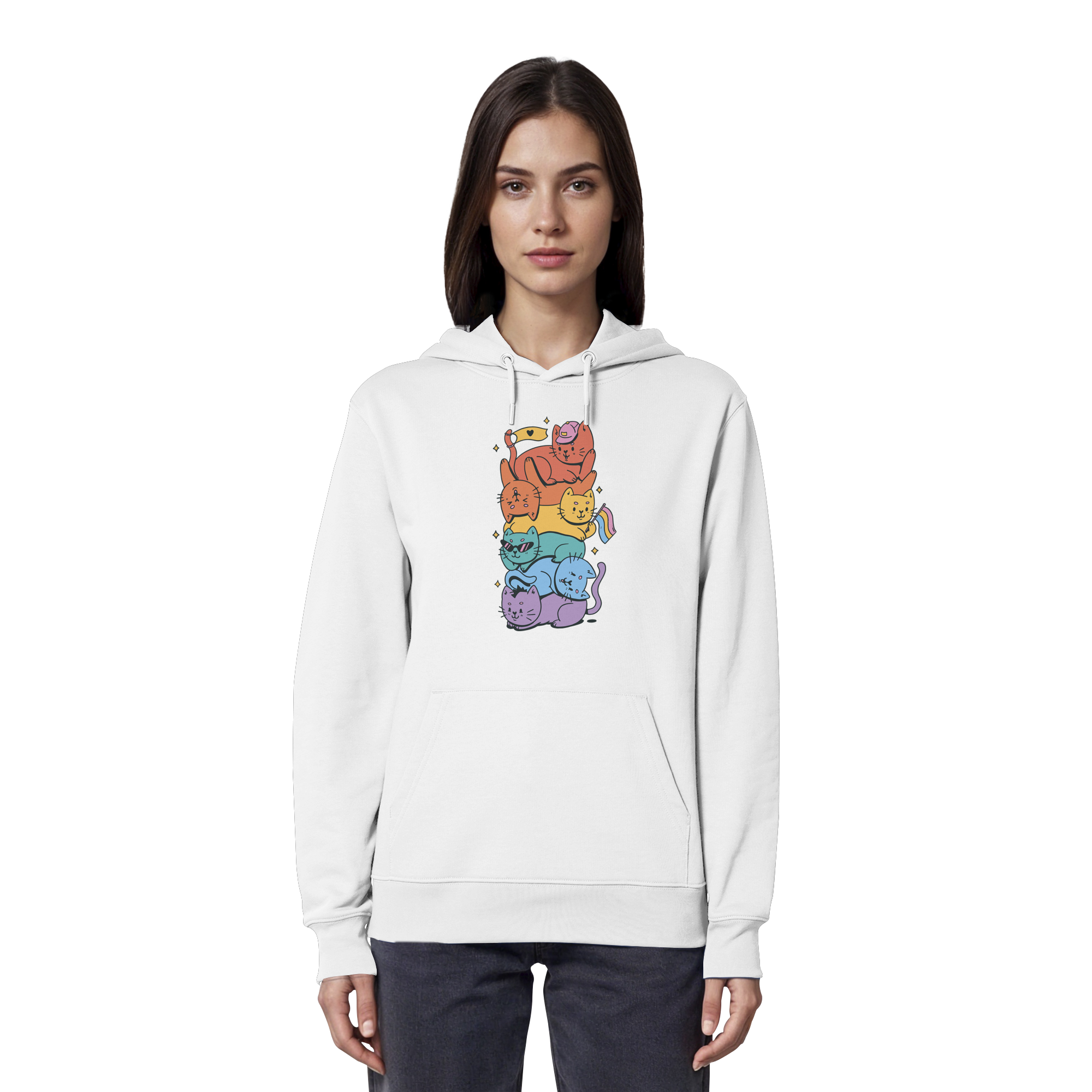LGBTQ+ Katzen - Organic Hoodie