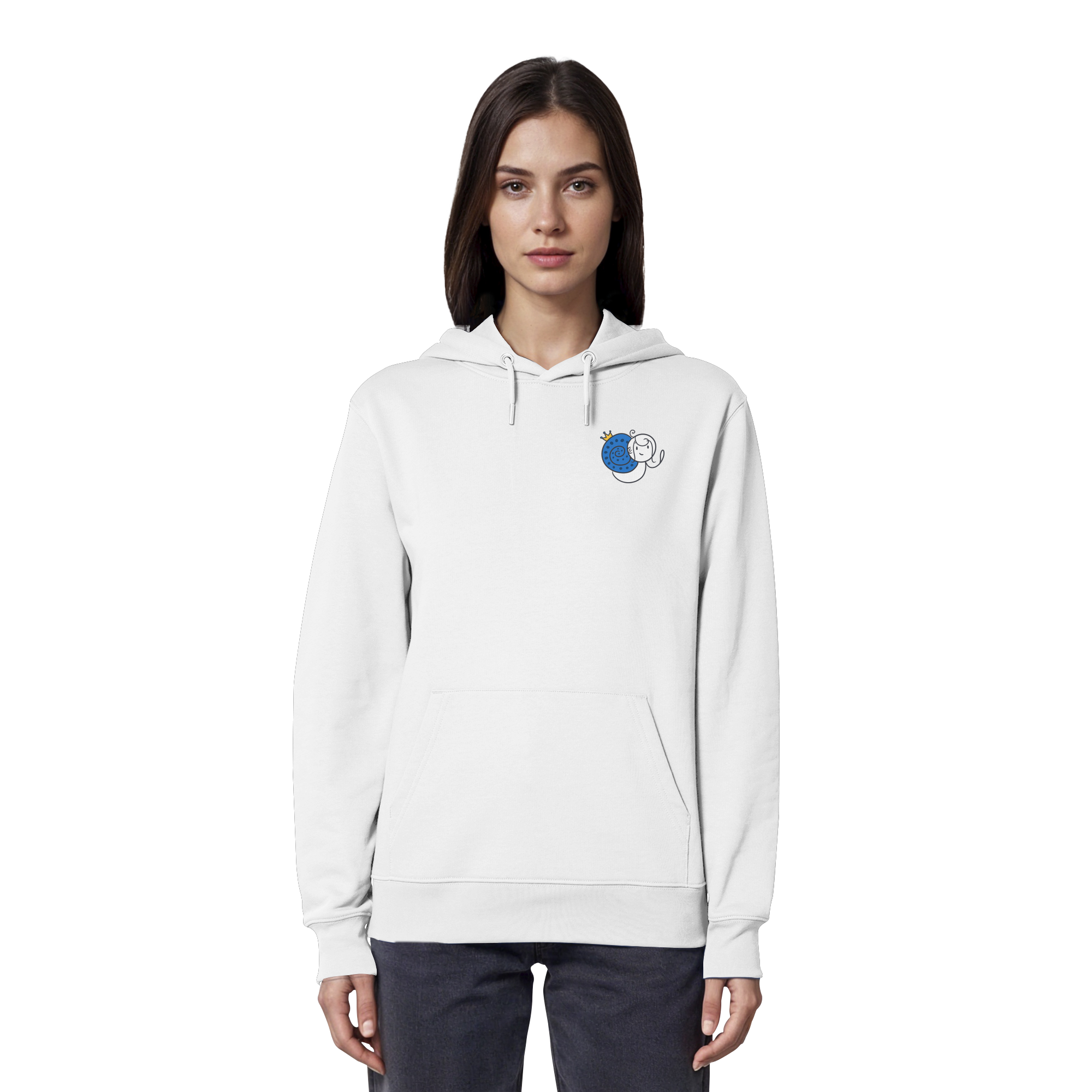 Meine Heilung braucht Zeit "Schwarze Edition" Backprint - Organic Hoodie