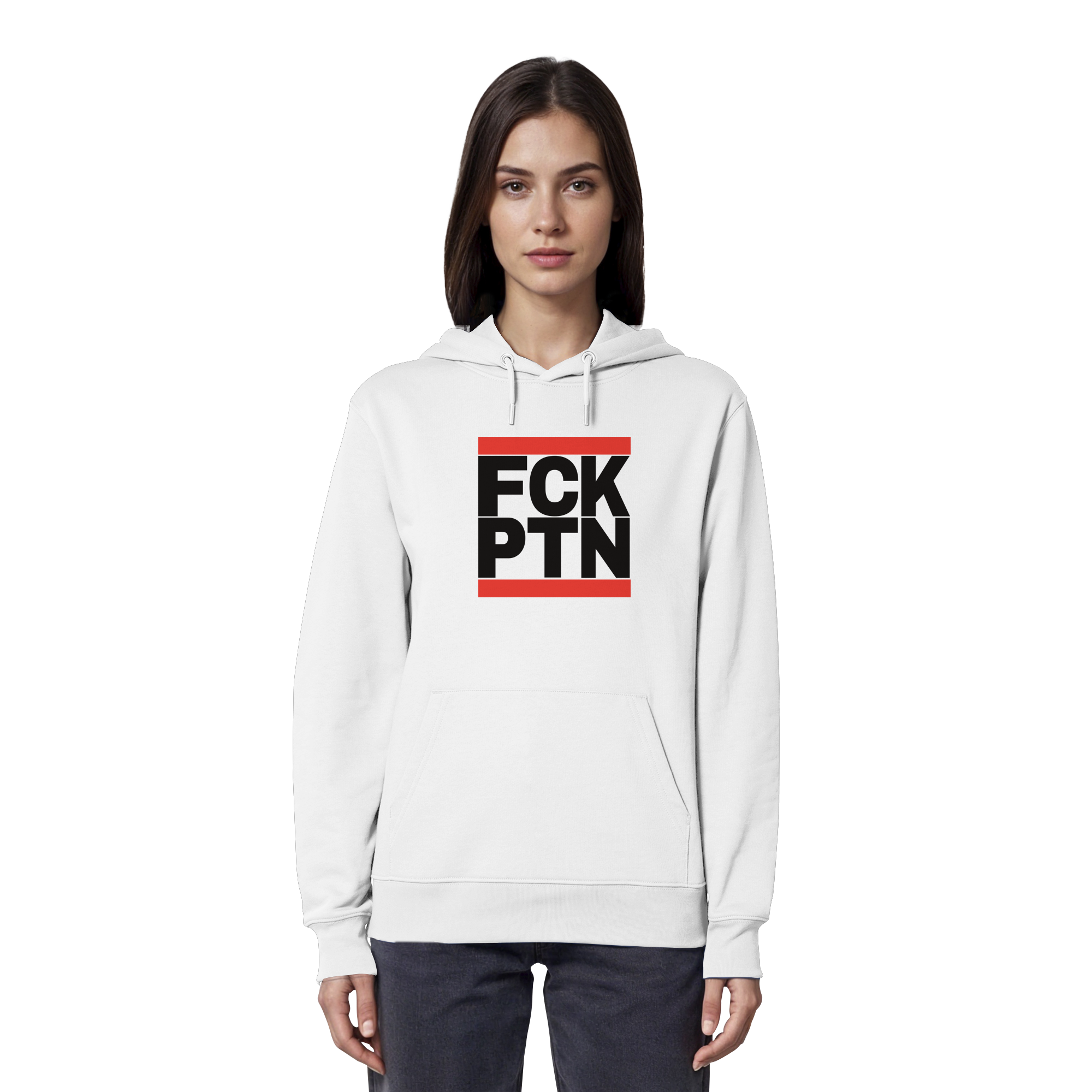 FCK PTN (schwarze Schrift) - Organic Hoodie