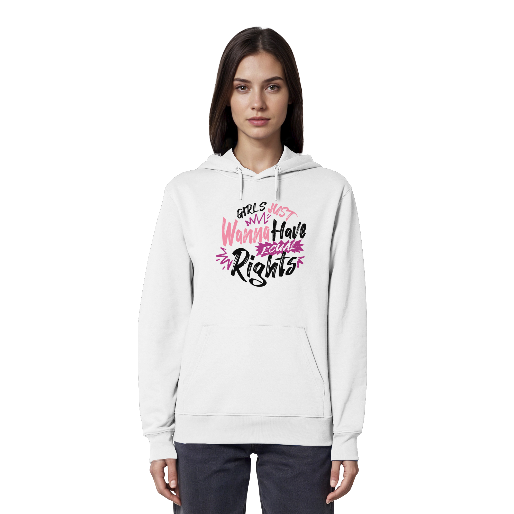 Girls Just Wanna Have Equal Rights - Organic Hoodie