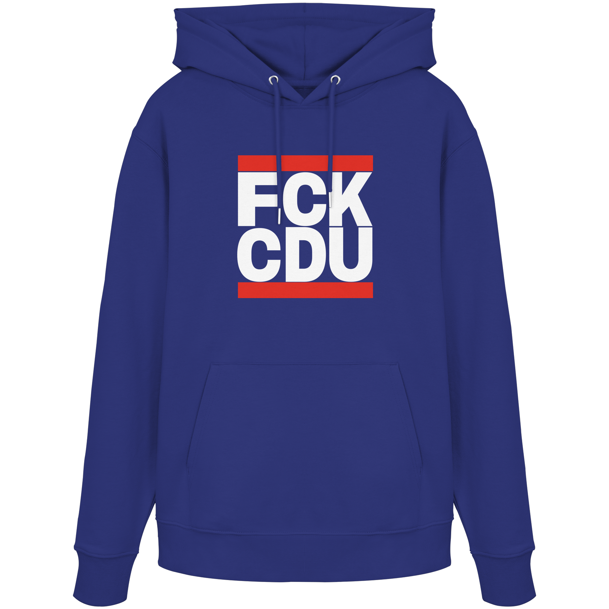 FCK CDU (weiße Schrift) - Organic Hoodie
